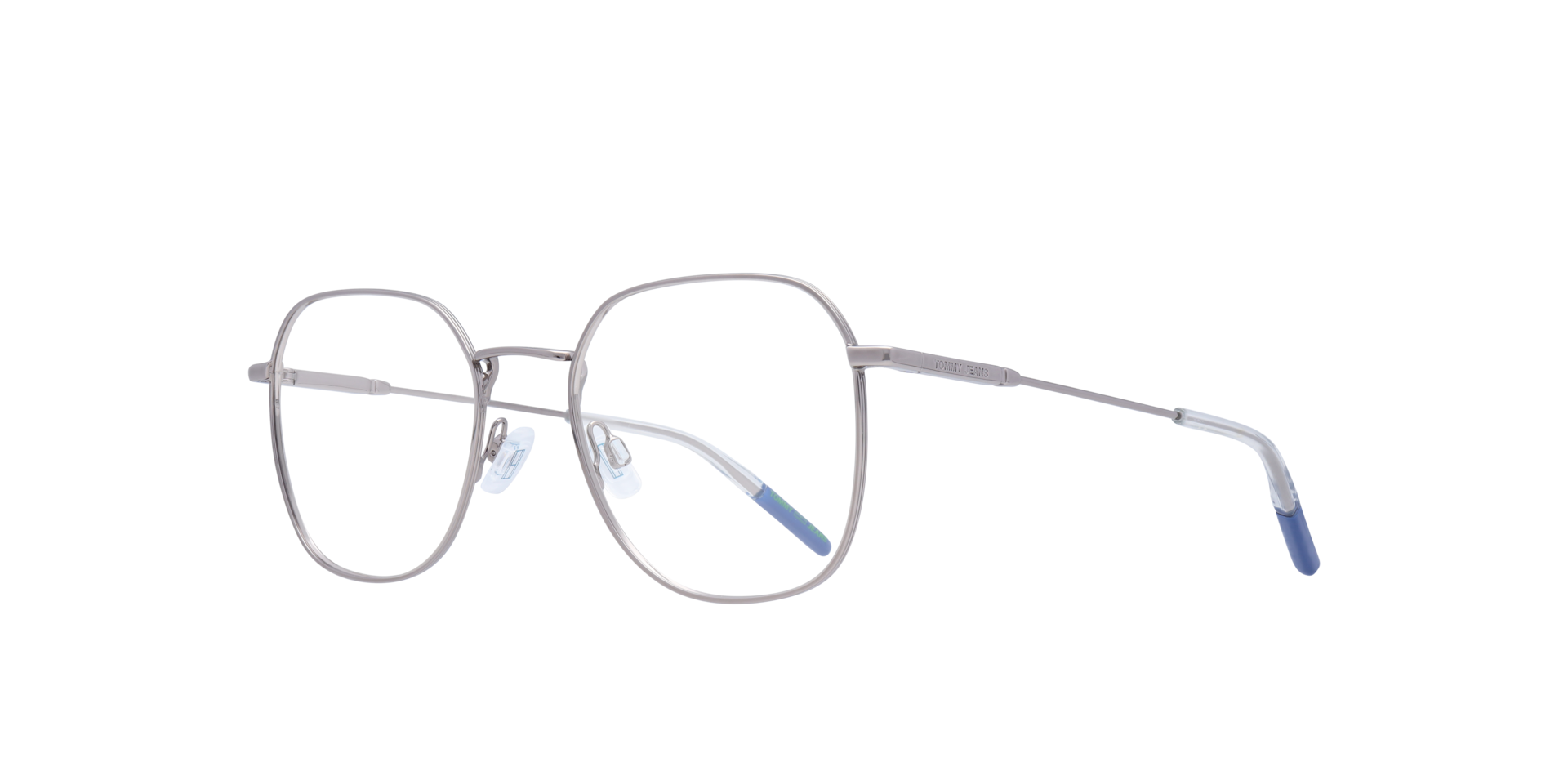 TJ 0091 Silver MetalEyeglass Frames for Glasses Direct, Angle View
