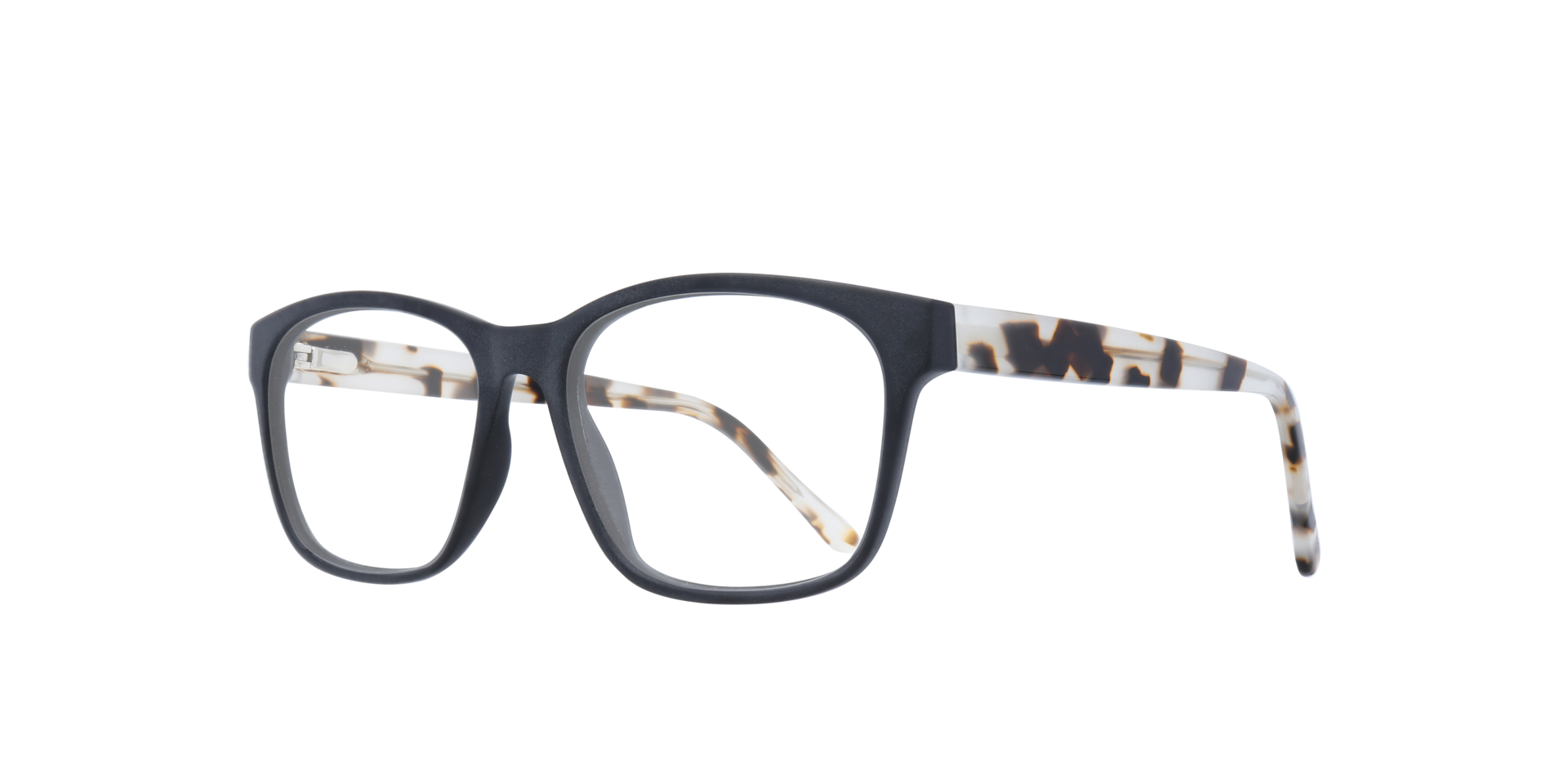 Aero Black & Tortoise AcetateEyeglass Frames for Glasses Direct, Angle View