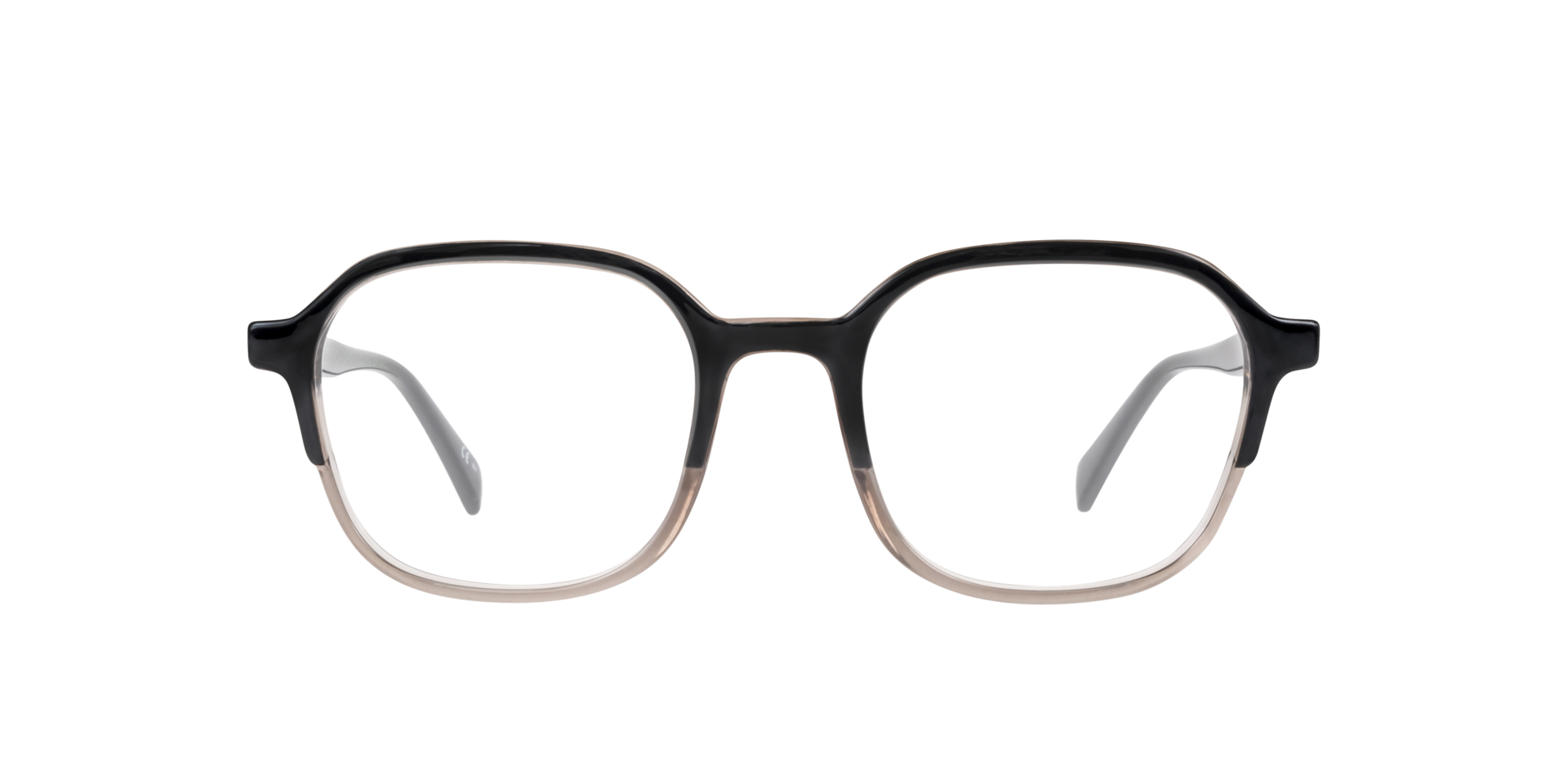 LV 5043 Black Grey PlasticEyeglass Frames for Glasses Direct, Front View