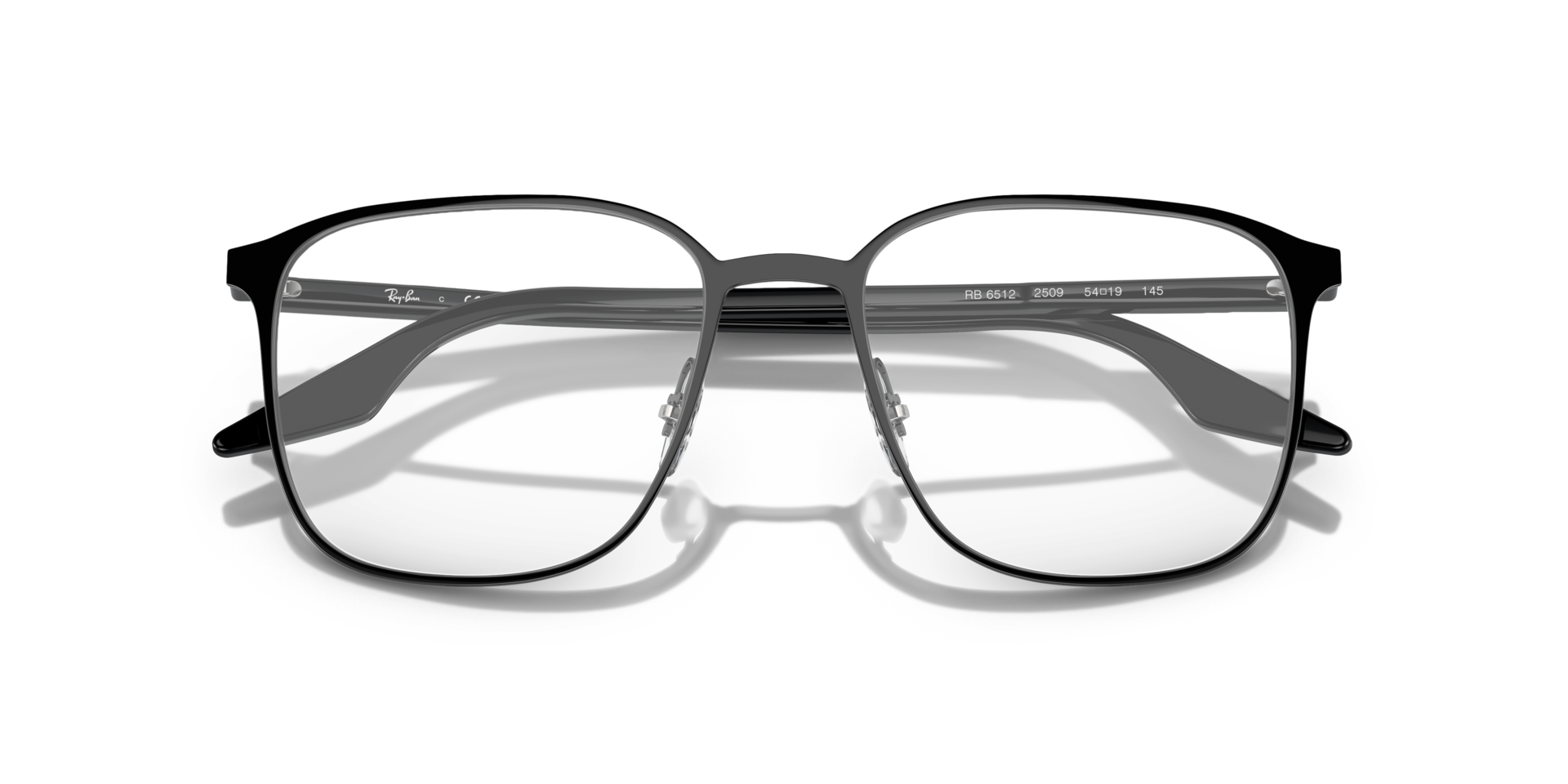 RB6512 Optics Black MetalEyeglass Frames for Glasses Direct, Closed View