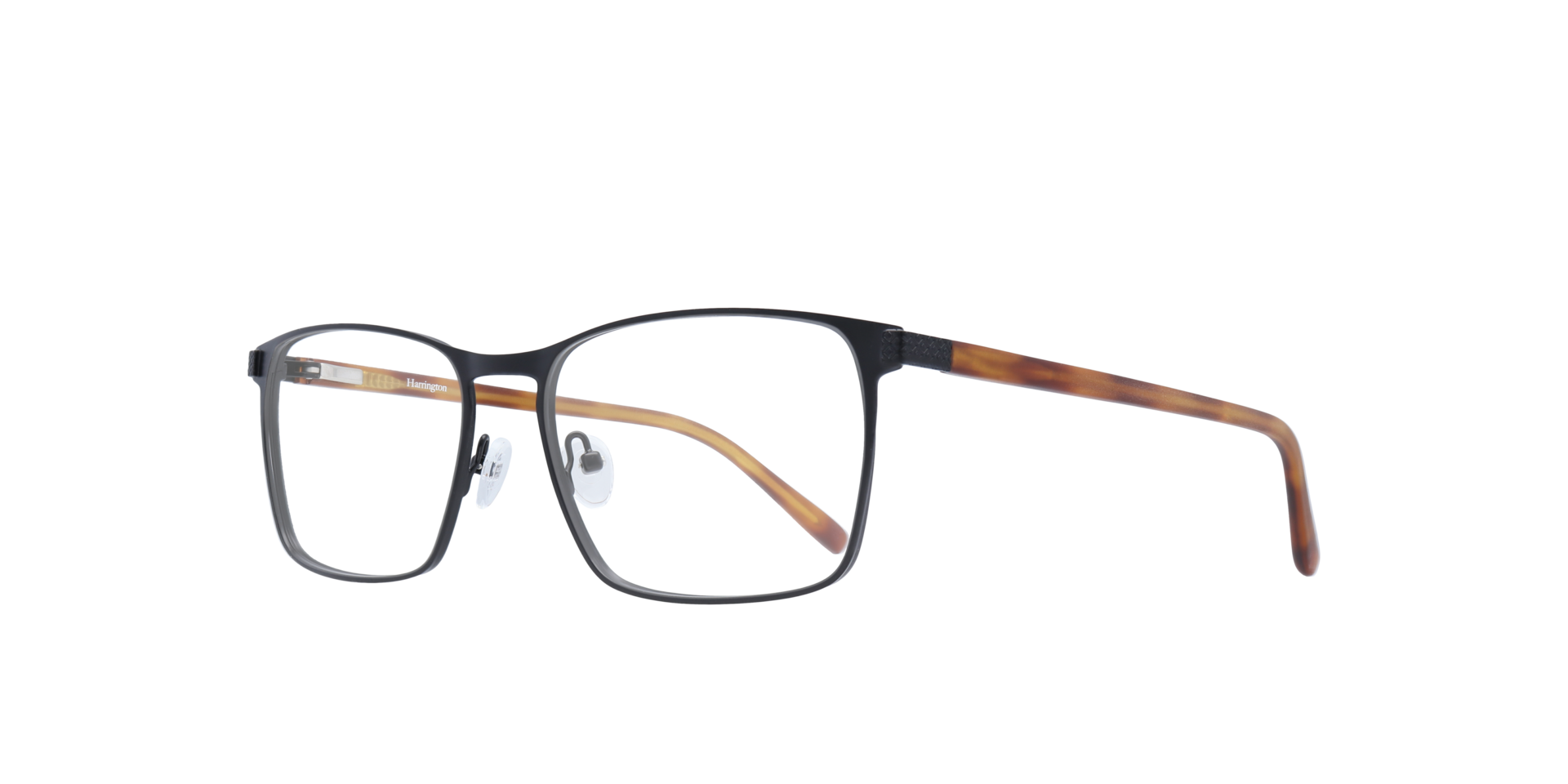 Alec Black & Havana MetalEyeglass Frames for Glasses Direct, Angle View