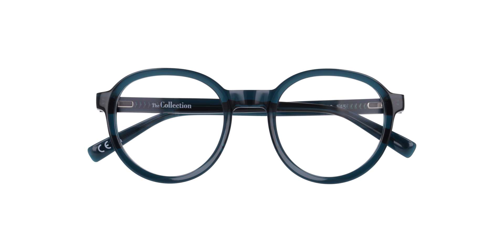 Marley Crystal Dark Blue AcetateEyeglass Frames for Glasses Direct, Closed View