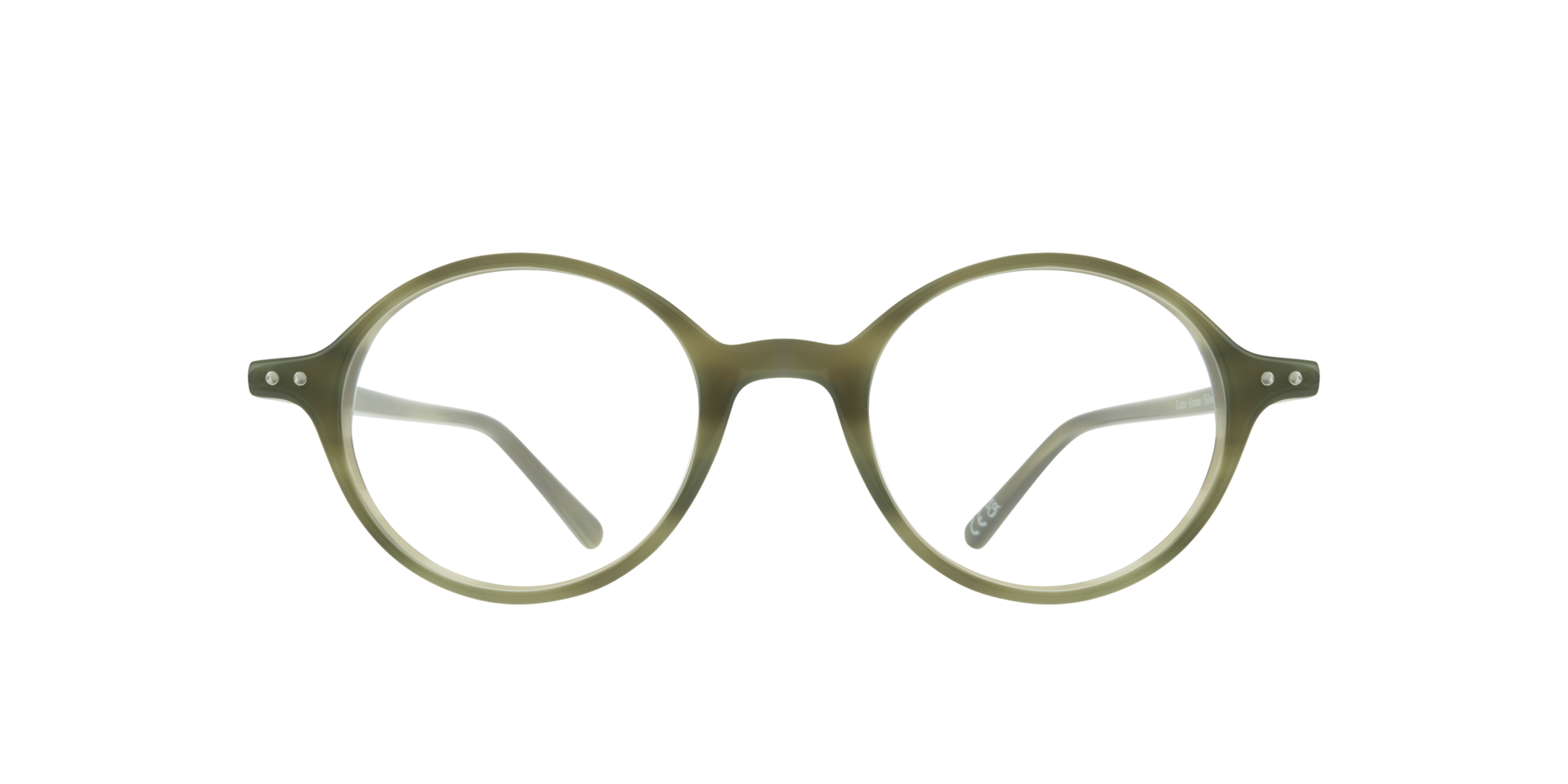 Lane Green & Silver AcetateEyeglass Frames for Glasses Direct, Front View