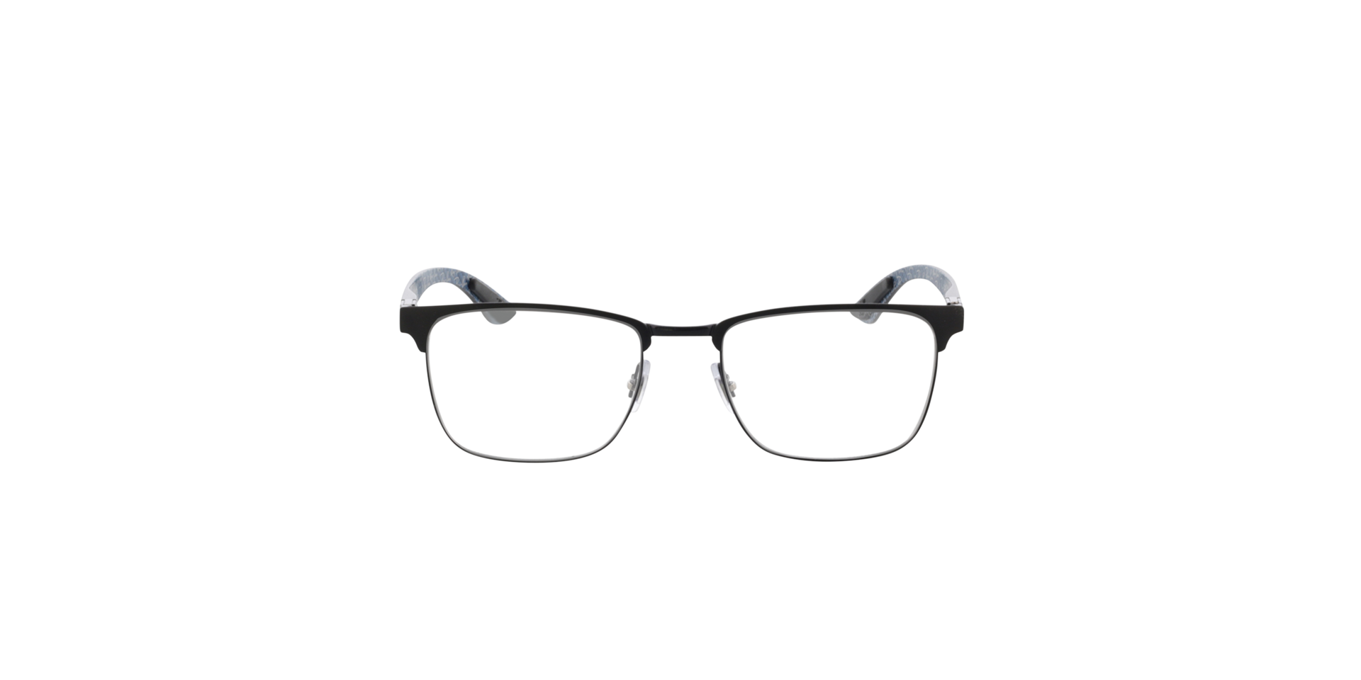 RB8421 Black MetalEyeglass Frames for Glasses Direct, Front View