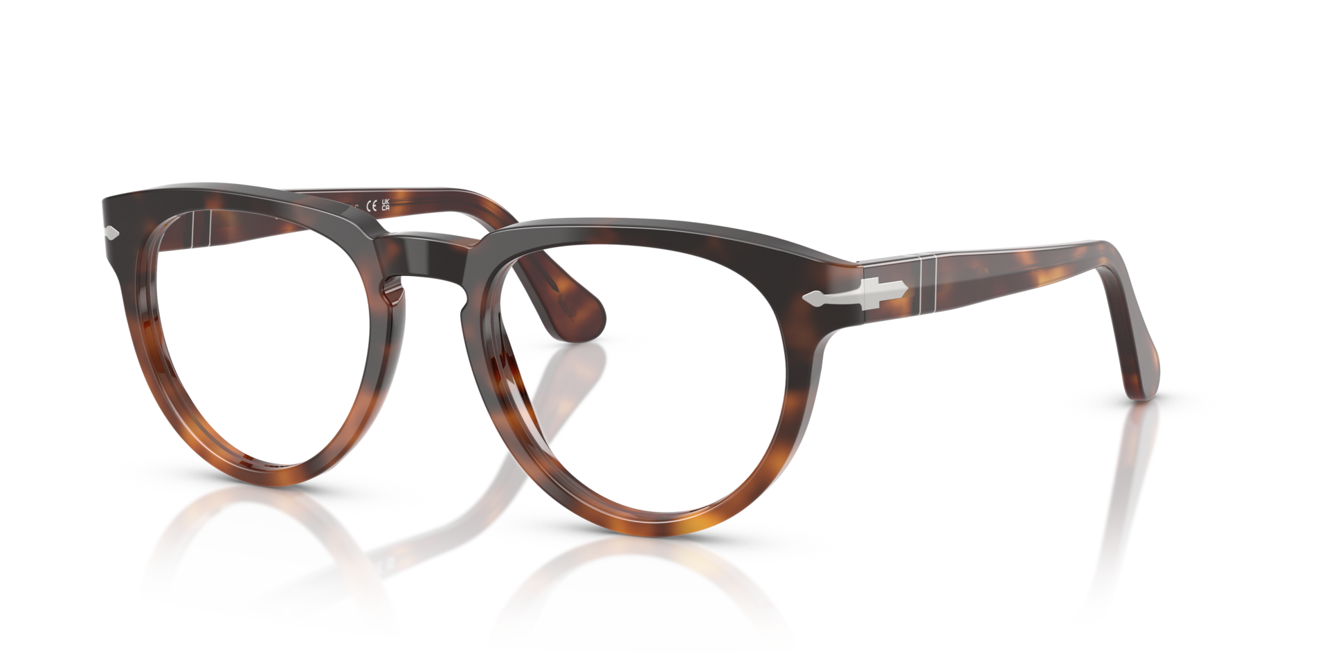 PO3377V Tortoise Dark Brown AcetateEyeglass Frames for Glasses Direct, Angle View