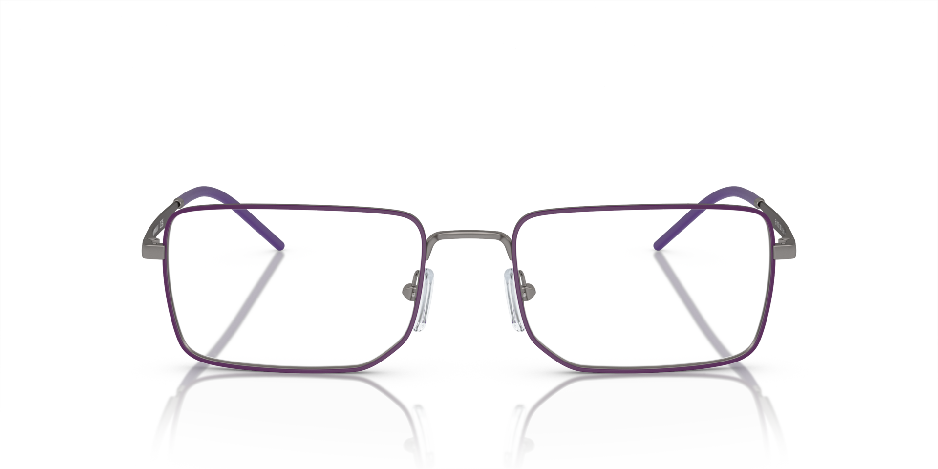 EA1153 Matte Gunmetal MetalEyeglass Frames for Glasses Direct, Front View