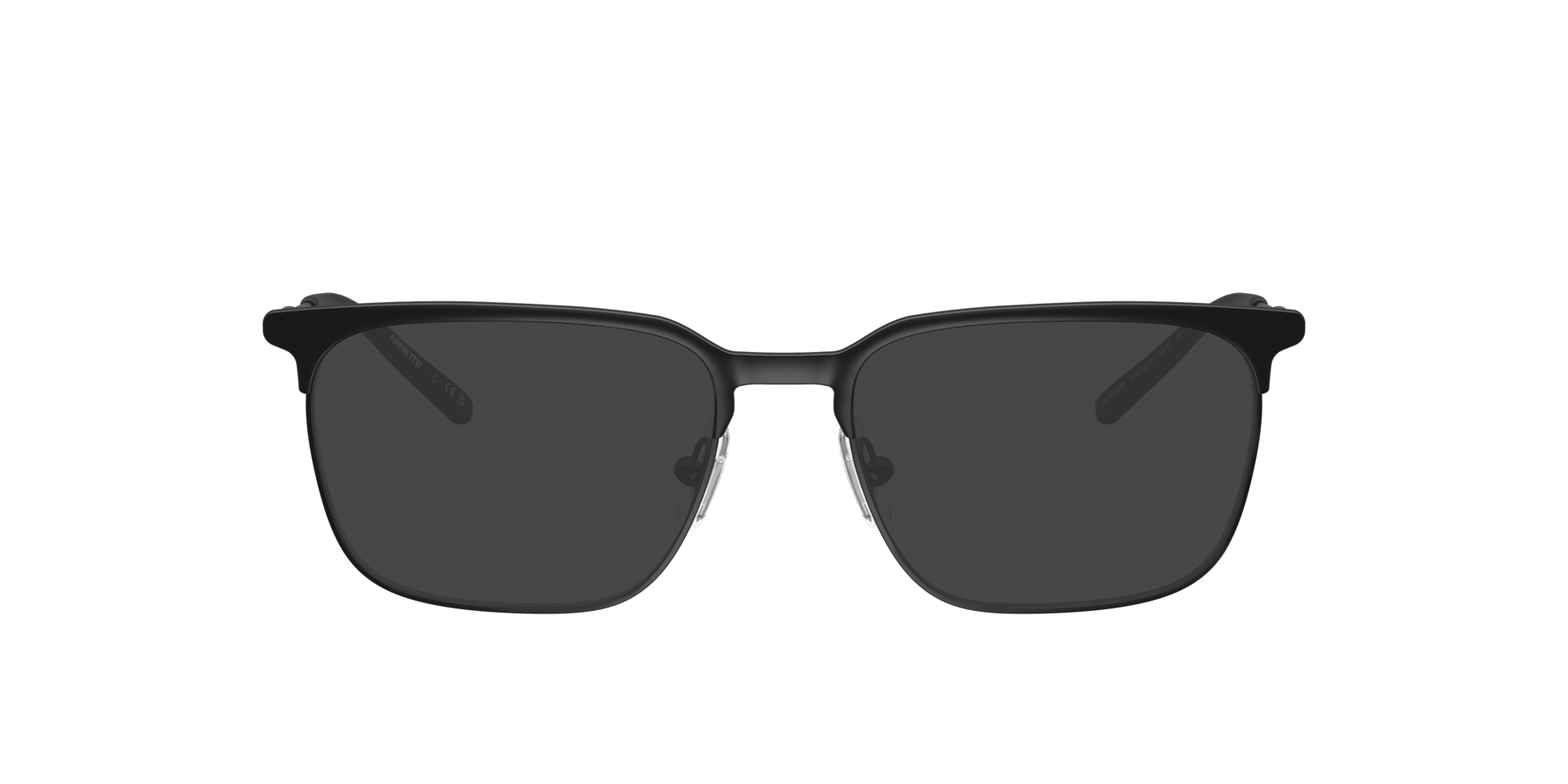 AN6136 Matte Black MetalEyeglass Frames for Glasses Direct, with Tinted Lenses