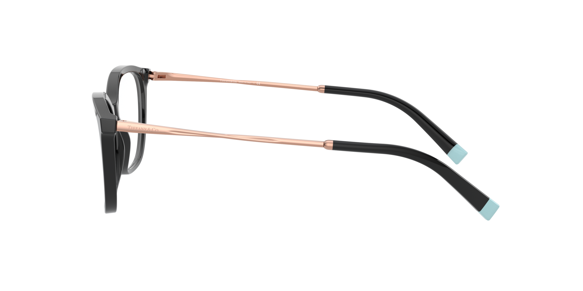 TF2205 Black AcetateEyeglass Frames for Glasses Direct, Side View