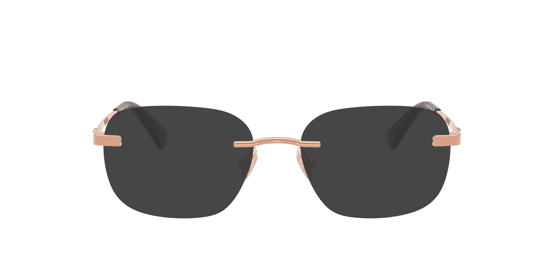HC5206D Shiny Rose Gold MetalEyeglass Frames for Glasses Direct, with Tinted Lenses
