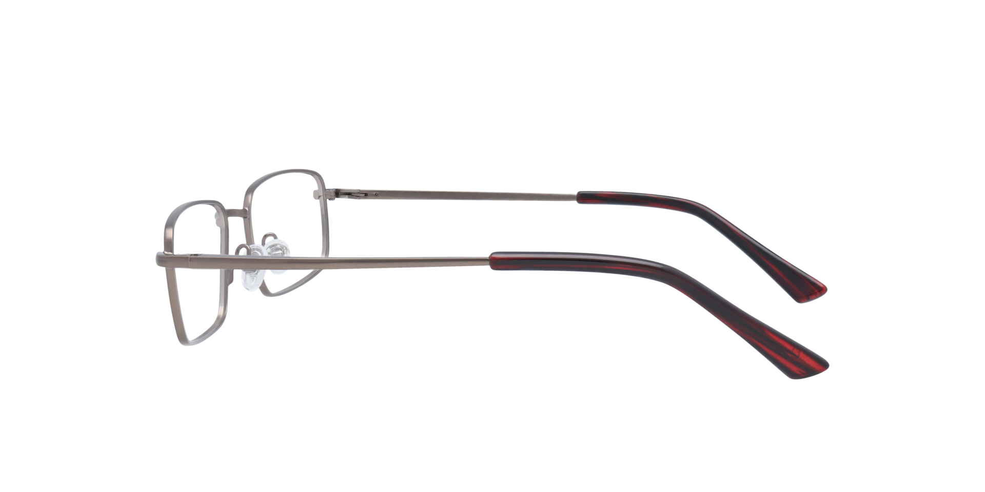 Ellis Matte Gunmetal MetalEyeglass Frames for Glasses Direct, Side View