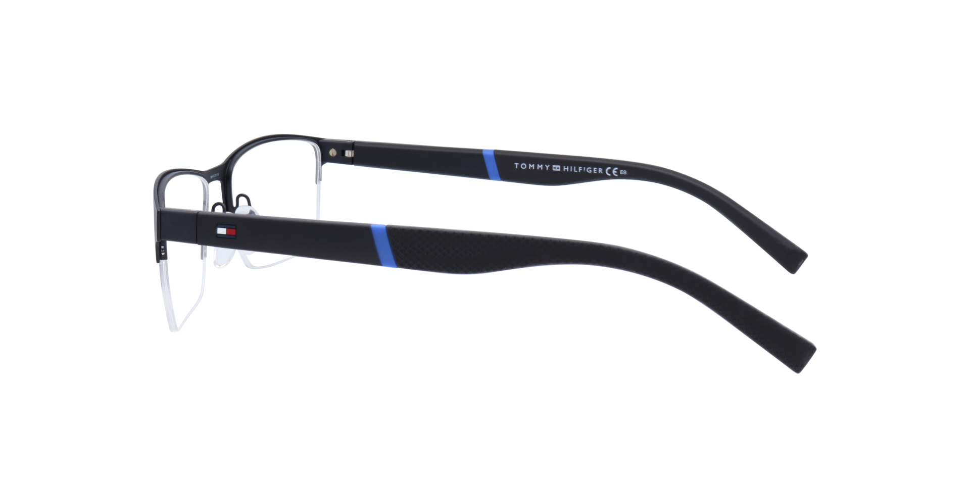 TH 1905 Black MetalEyeglass Frames for Glasses Direct, Side View