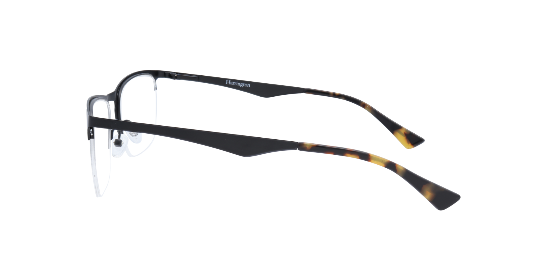 Joe1 Matte Black MetalEyeglass Frames for Glasses Direct, Side View