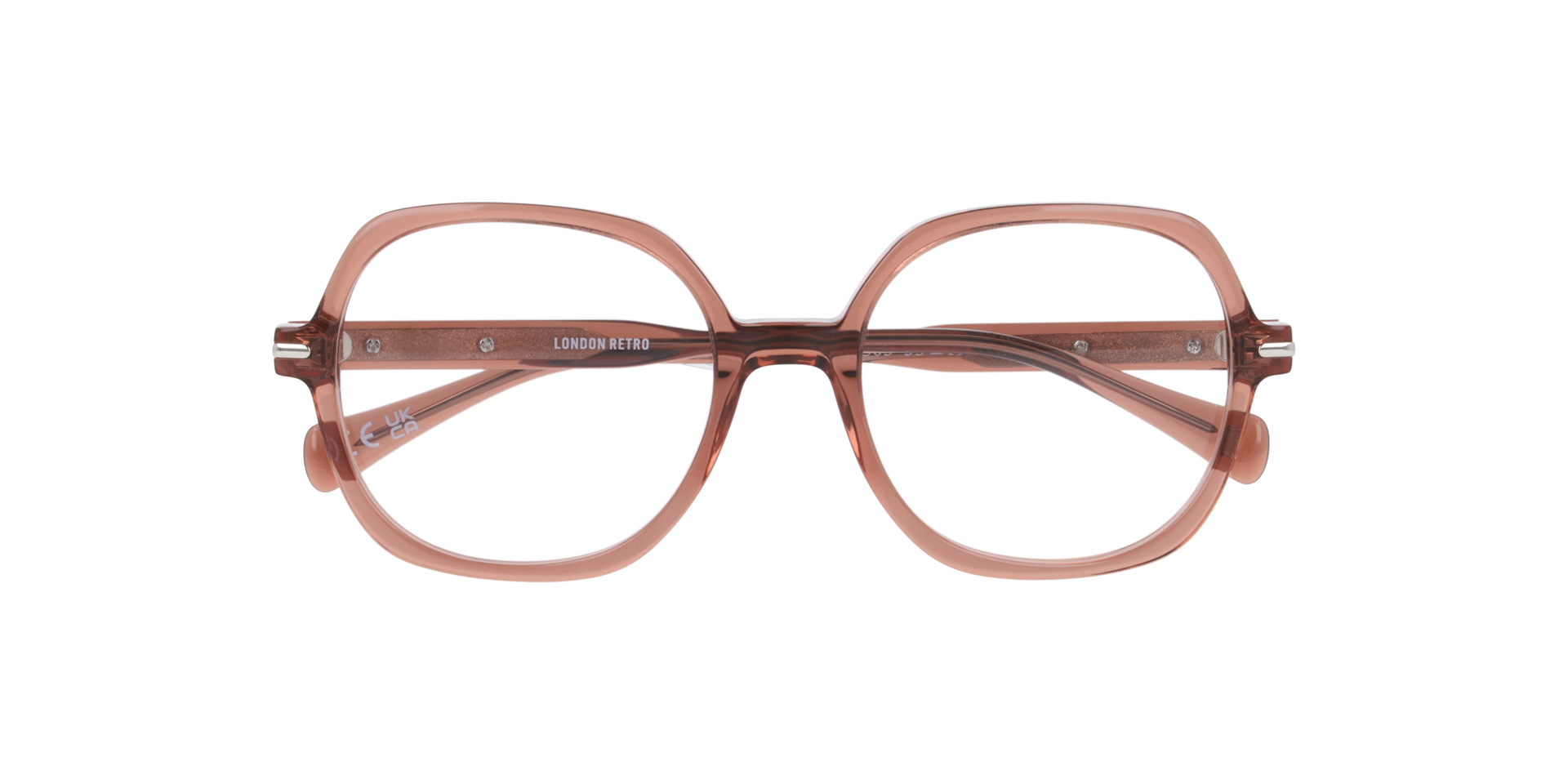 Marble Arch Crystal Nude AcetateEyeglass Frames for Glasses Direct, Closed View