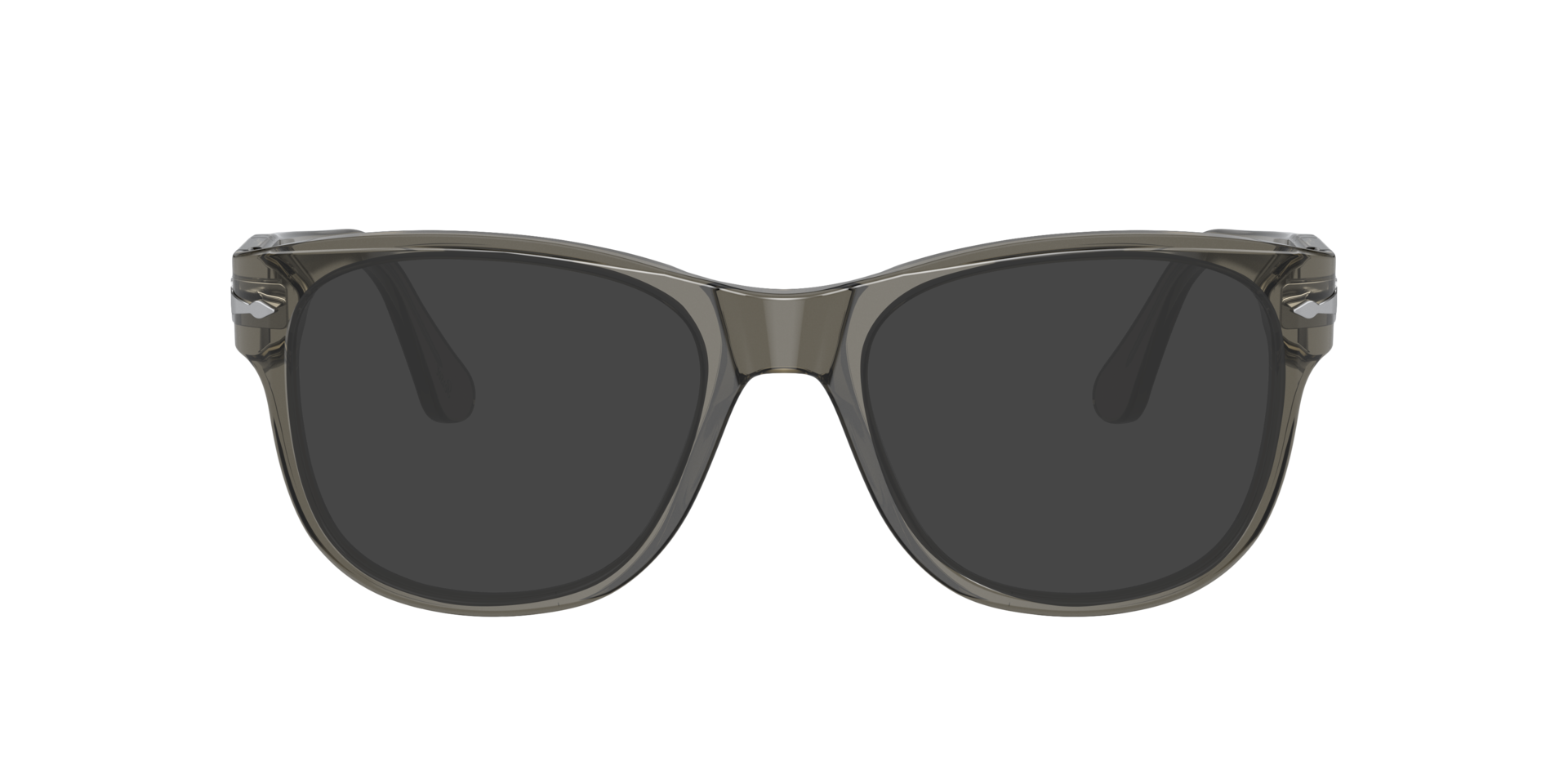 PO3312V Transparent Taupe Gray AcetateEyeglass Frames for Glasses Direct, with Tinted Lenses