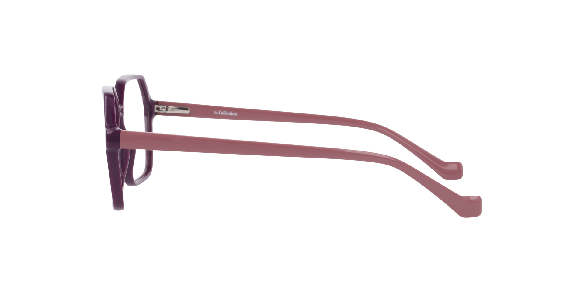 Madeline Purple PlasticEyeglass Frames for Glasses Direct, Side View