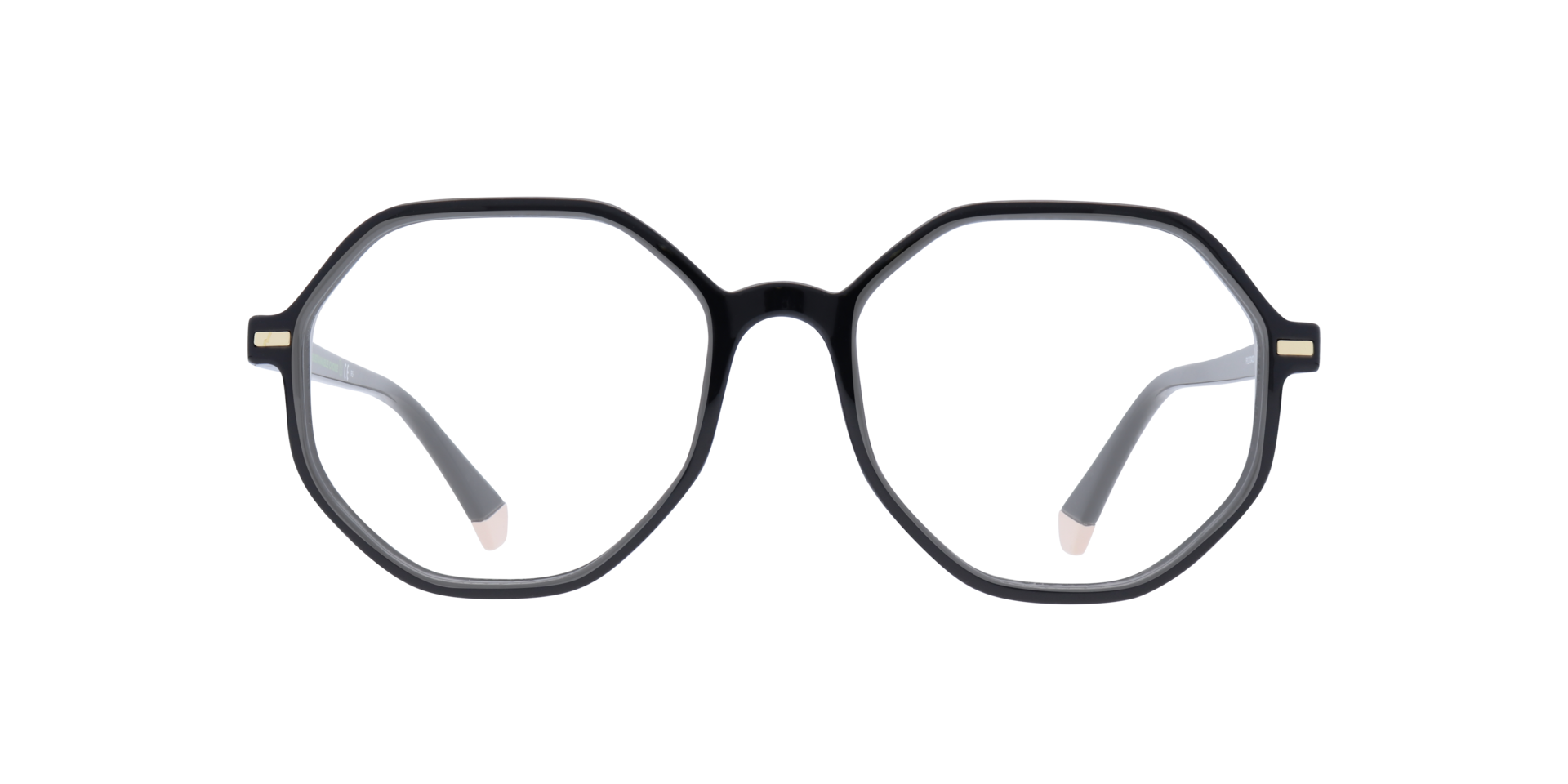 PLD D433 Black PlasticEyeglass Frames for Glasses Direct, Front View