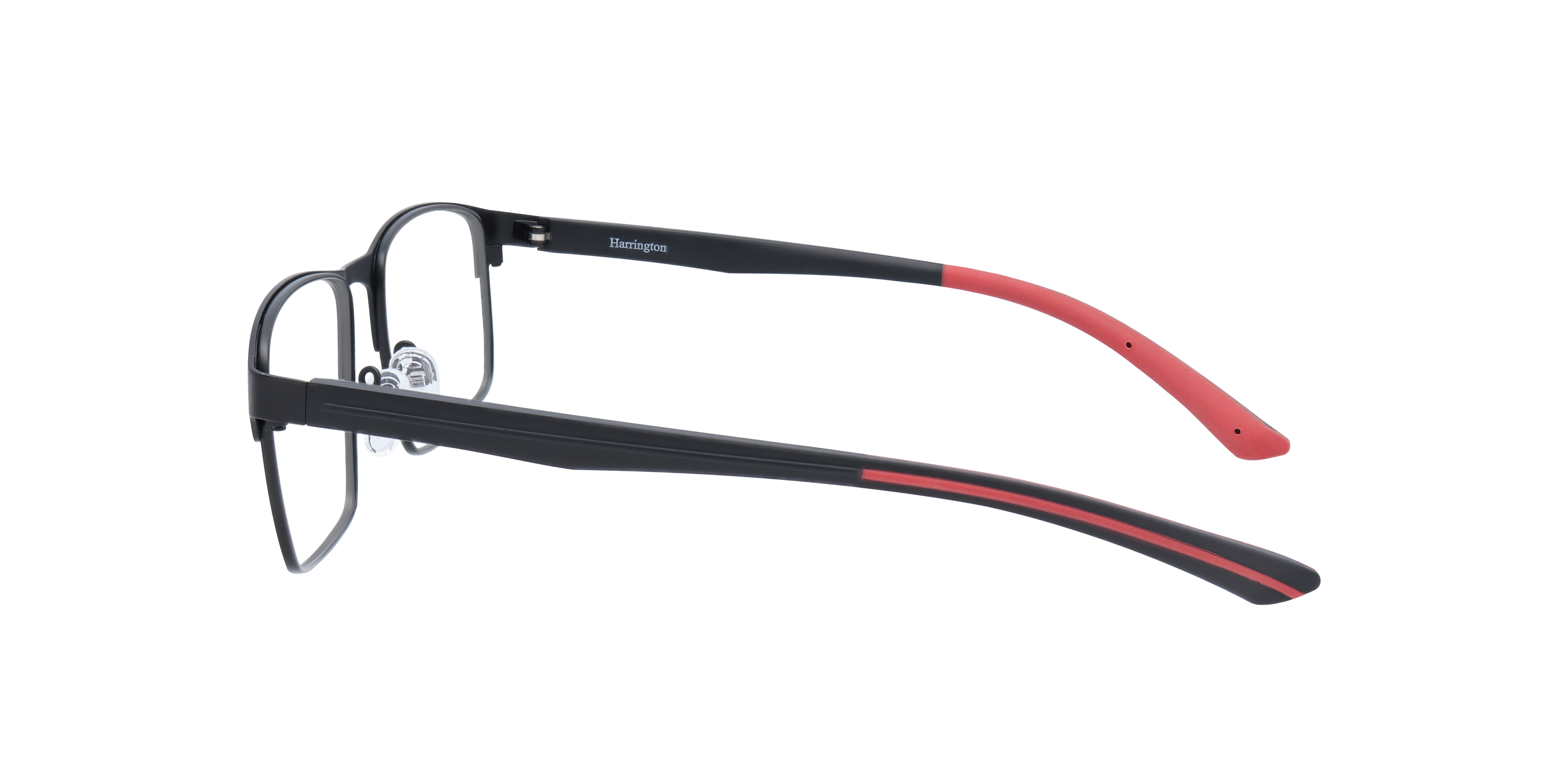 Albert Matte Black MetalEyeglass Frames for Glasses Direct, Side View