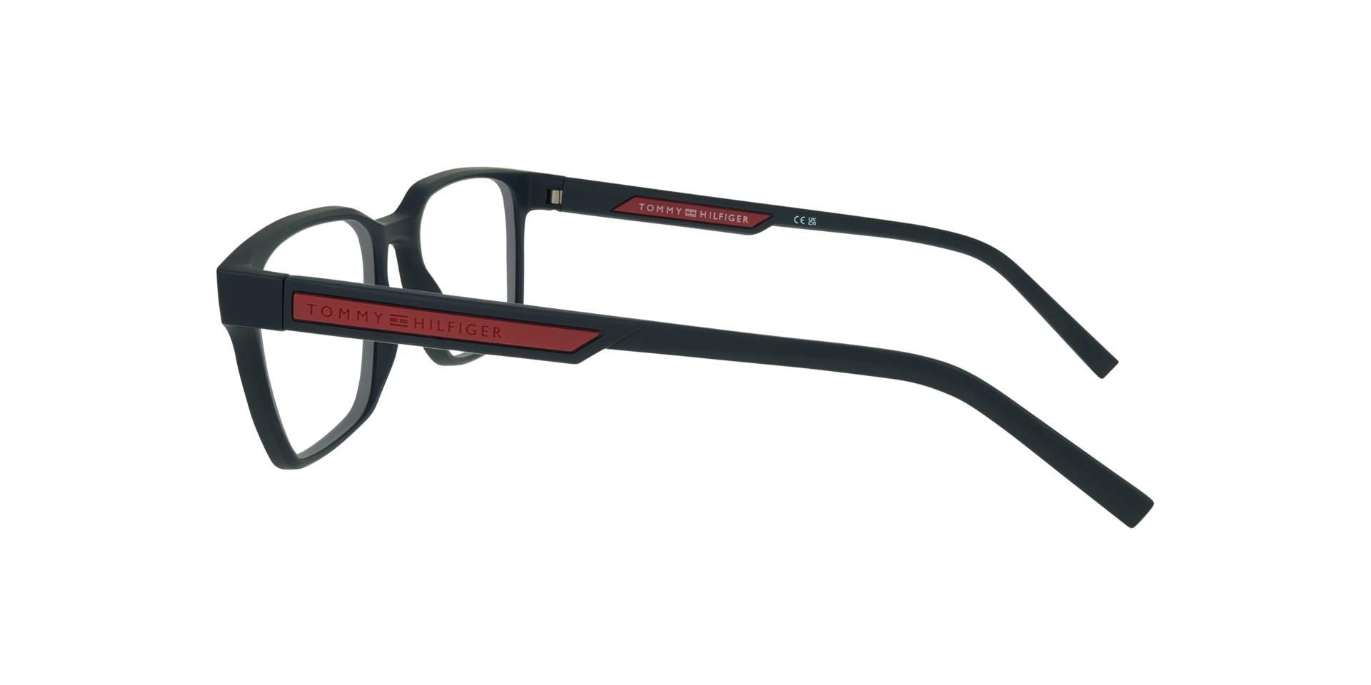 TH 2093 Blue Red PlasticEyeglass Frames for Glasses Direct, Side View