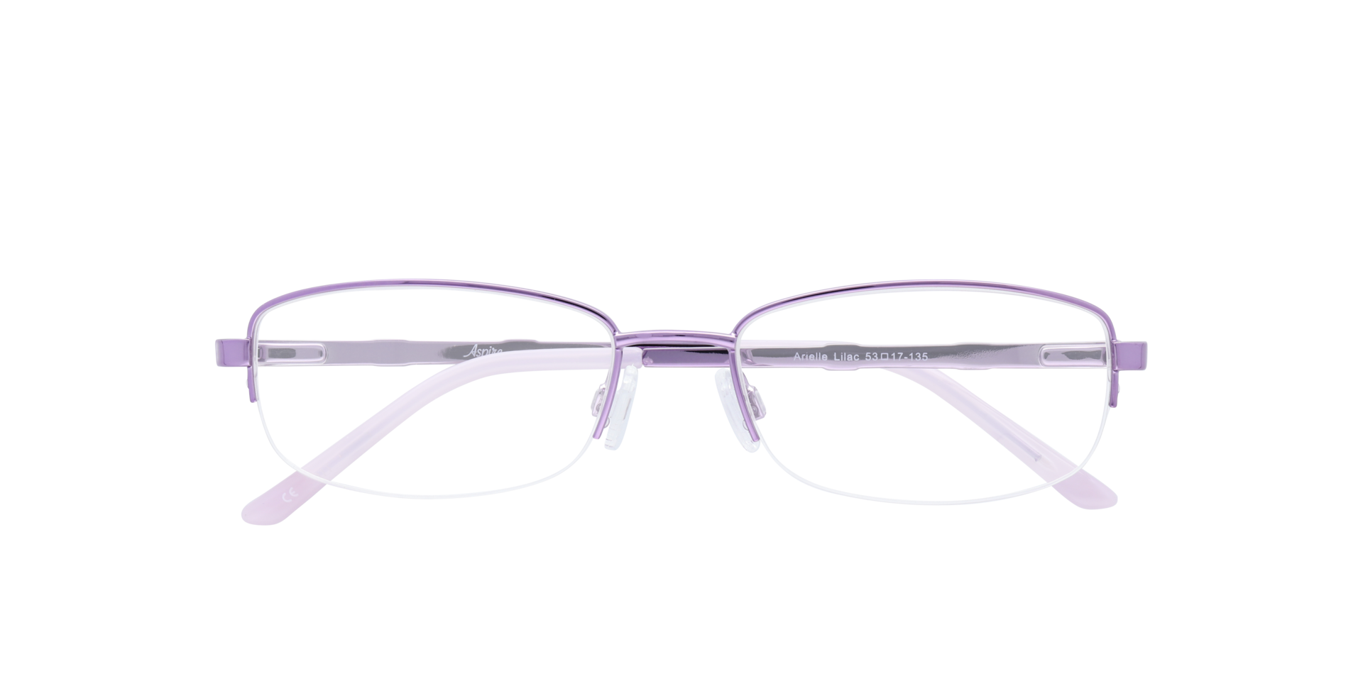 Arielle Lilac MetalEyeglass Frames for Glasses Direct, Closed View