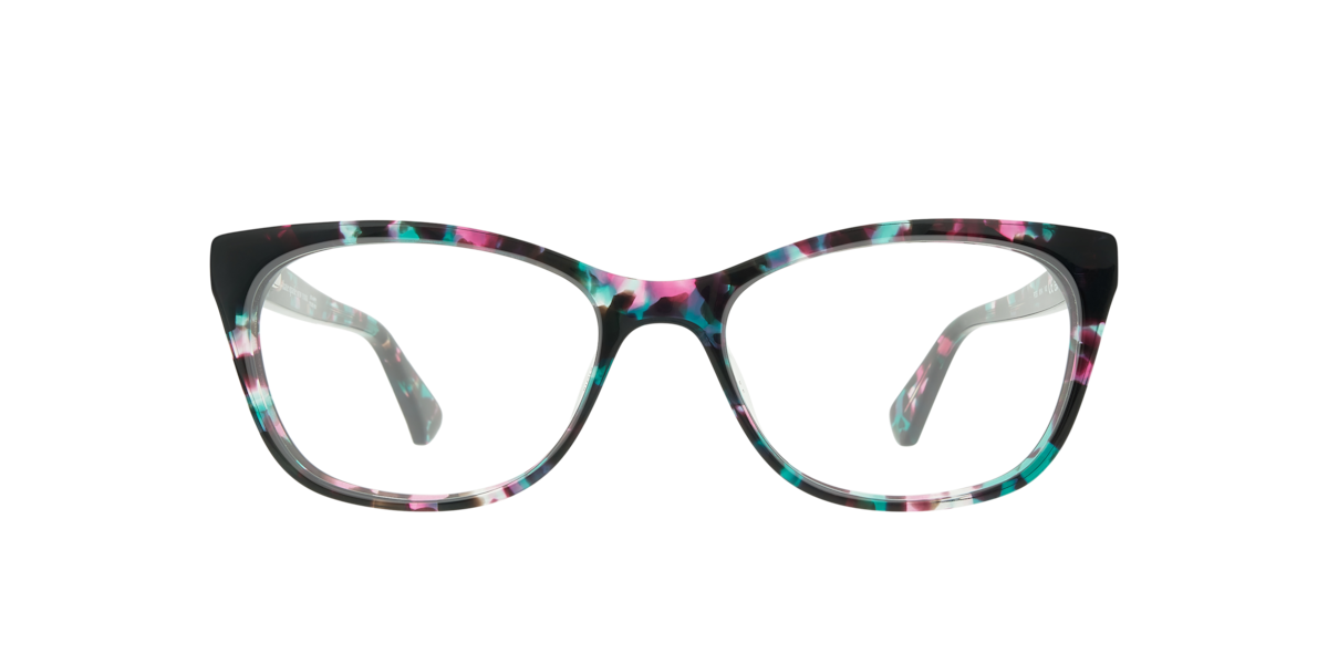 Kate Spade Women's Havana Rectangle Acetate Eyeglasses Online - Full Rim - Posi