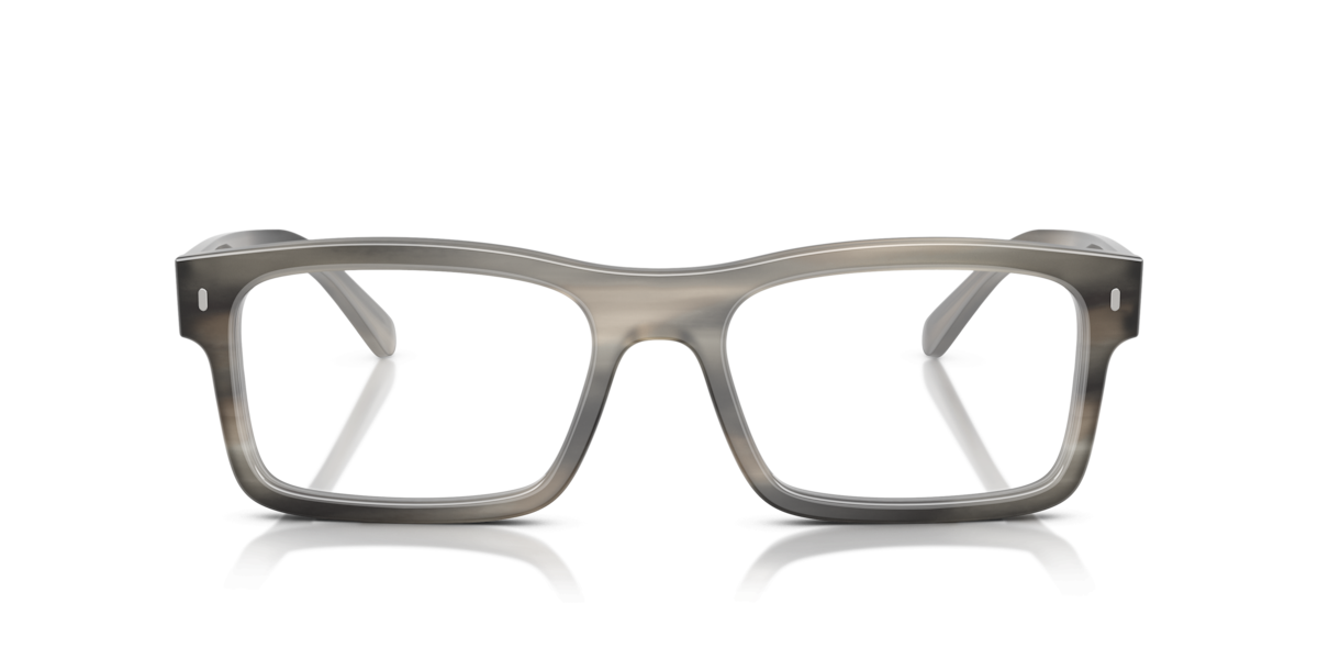 Ray-Ban Unisex Havana Grey Rectangle Acetate Eyeglasses Online - Full Rim - Rb5435