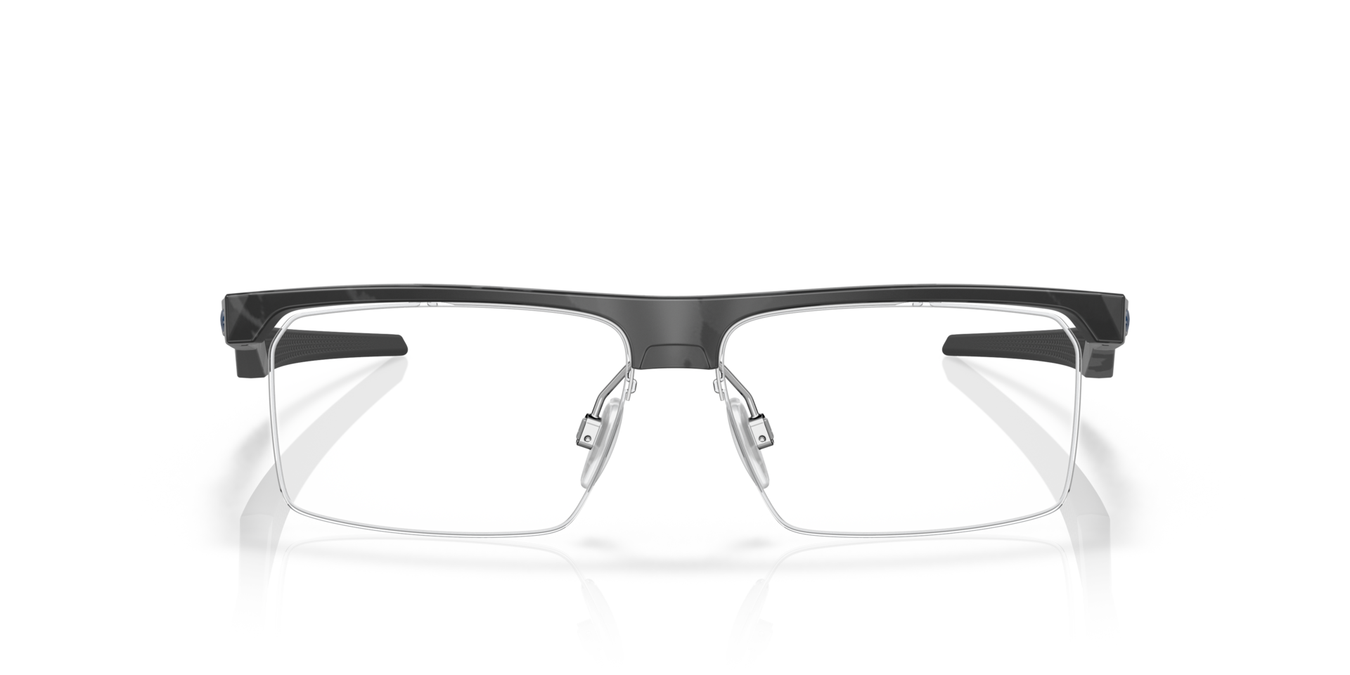 Coupler Satin Black Camo PlasticEyeglass Frames for Glasses Direct, Front View