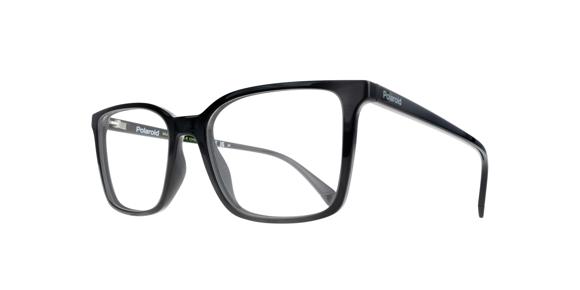 PLD D499 Black PlasticEyeglass Frames for Glasses Direct, Angle View
