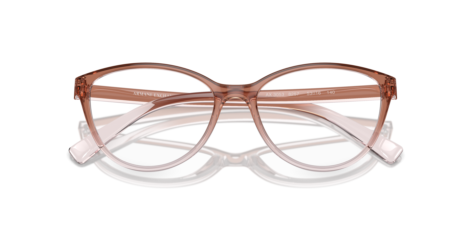 AX3053 Pink & Crystal PlasticEyeglass Frames for Glasses Direct, Closed View