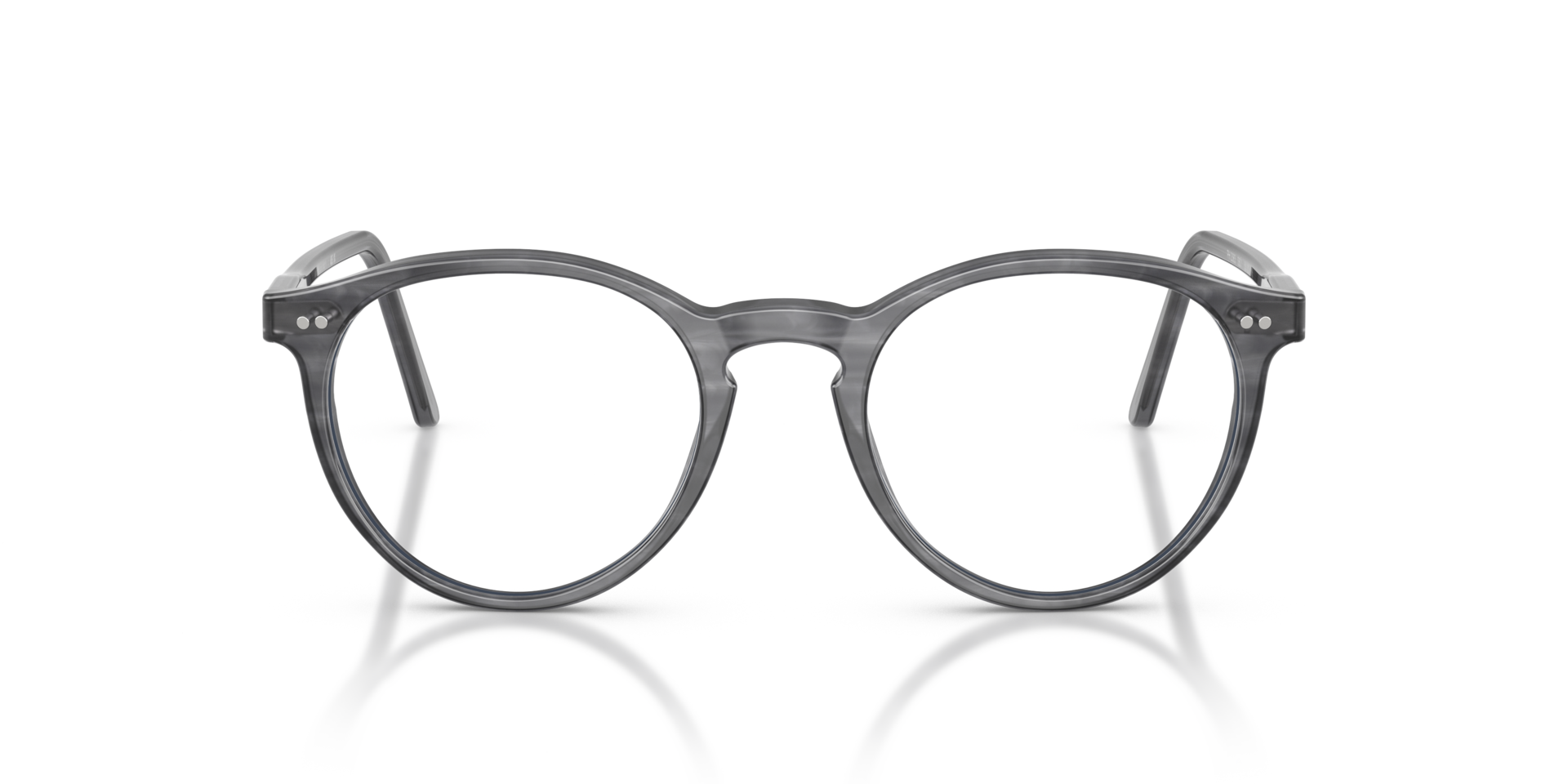 PH2083 Shiny Striped Grey AcetateEyeglass Frames for Glasses Direct, Front View
