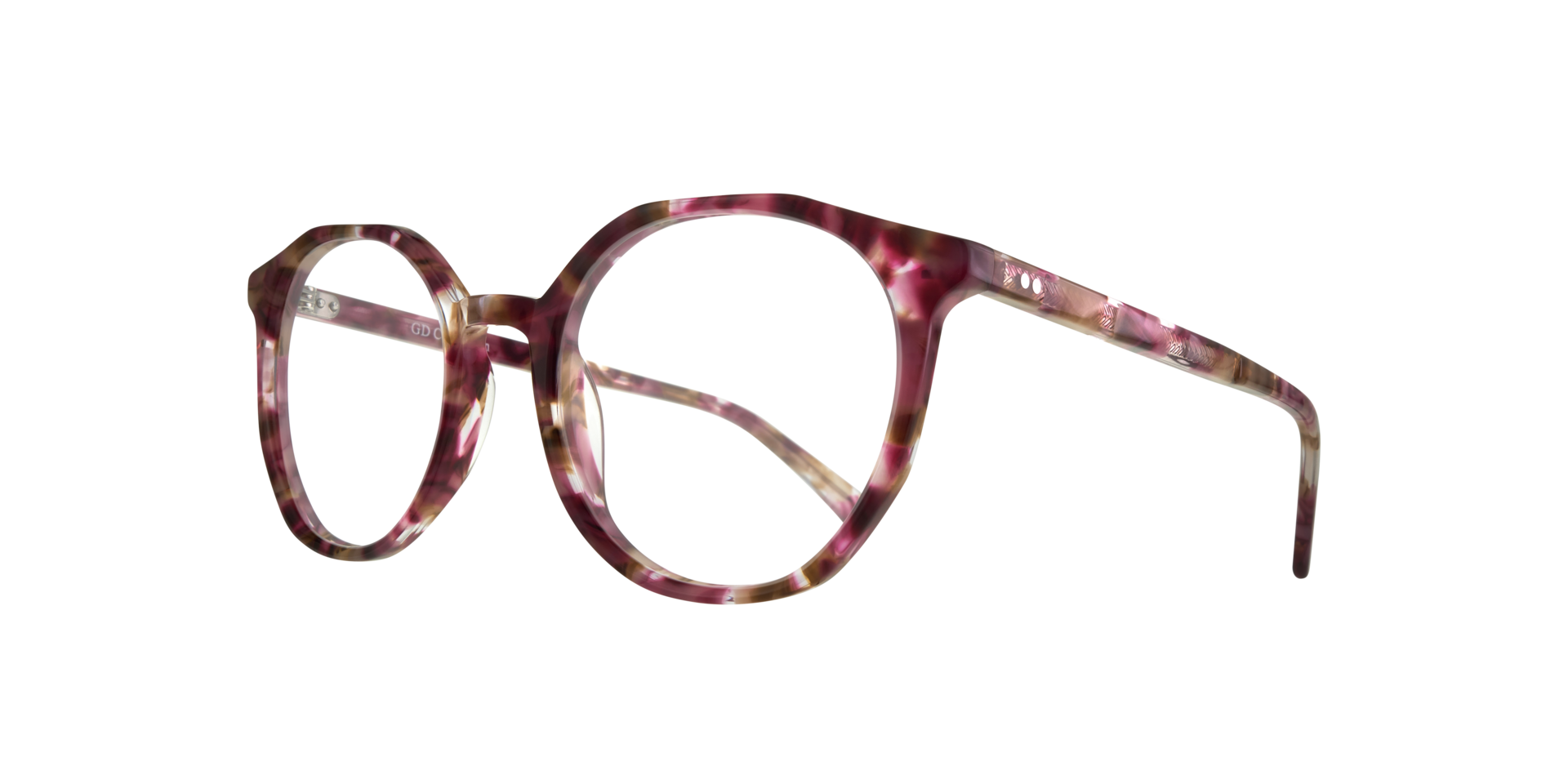 Julia Purple Havana AcetateEyeglass Frames for Glasses Direct, Angle View