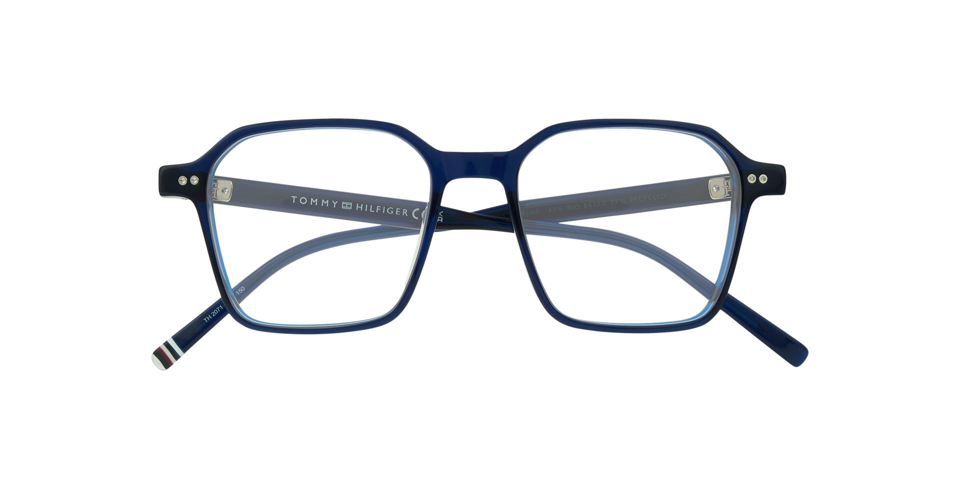 TH 2071 Blue AcetateEyeglass Frames for Glasses Direct, Closed View