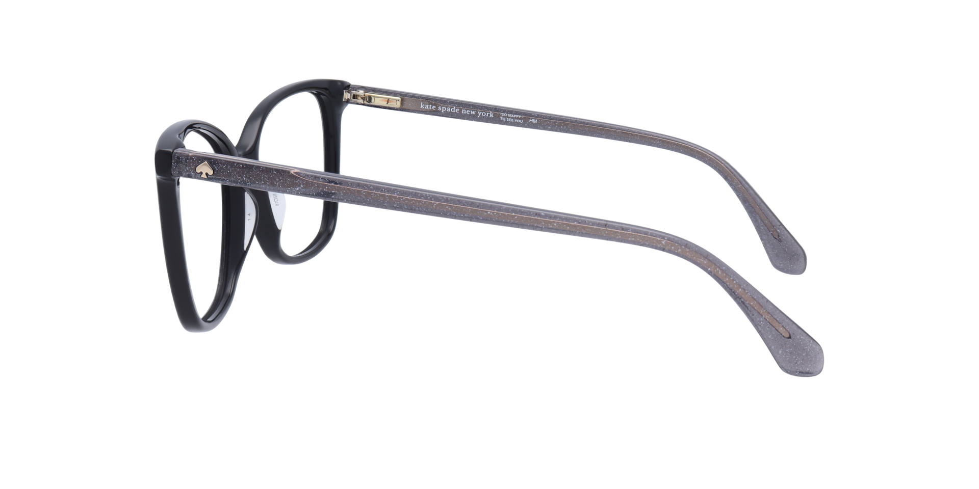 Darcie Black AcetateEyeglass Frames for Glasses Direct, Side View