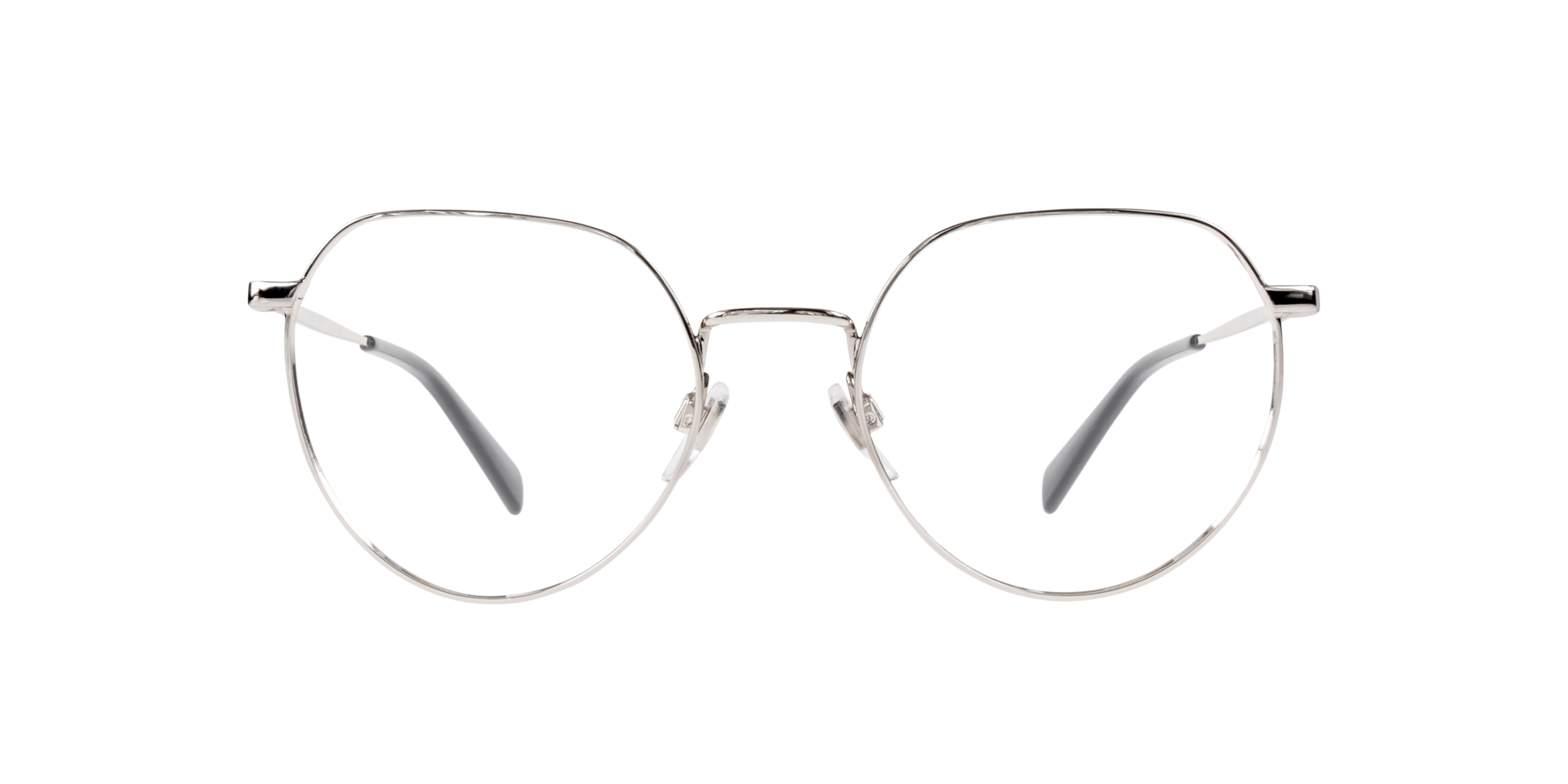 LV 1060 Silver MetalEyeglass Frames for Glasses Direct, Front View
