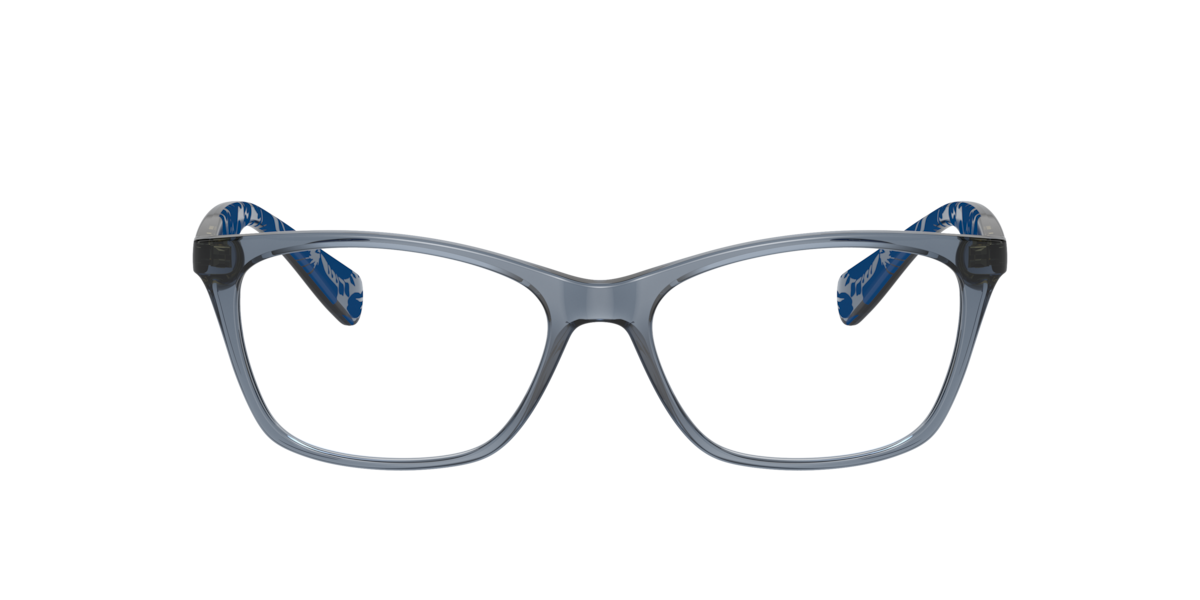 Shiny Trasparent Blue cat-eye Plastic eyeglasses Online - Full Rim - RA7071