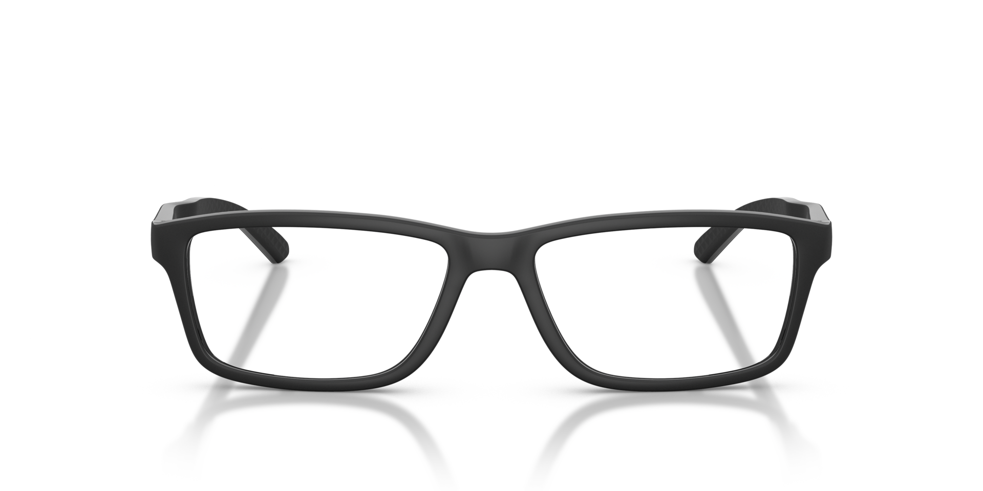 AN7292 Matte Recycled Black PlasticEyeglass Frames for Glasses Direct, Front View