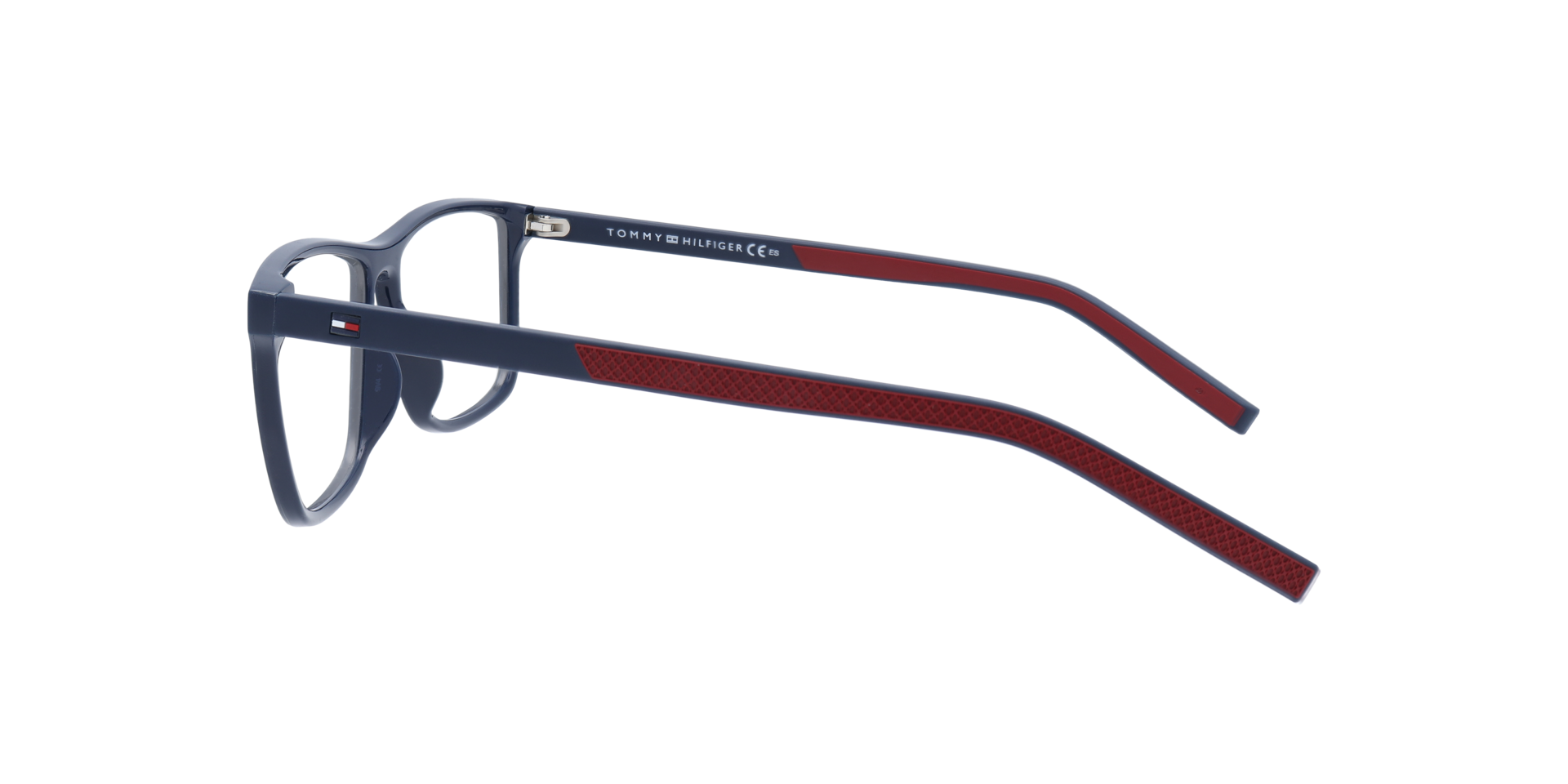 TH 1696 Blue Red PlasticEyeglass Frames for Glasses Direct, Side View