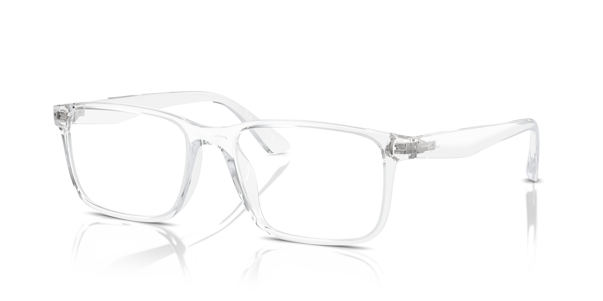RB7241D Transparent PlasticEyeglass Frames for Glasses Direct, Angle View