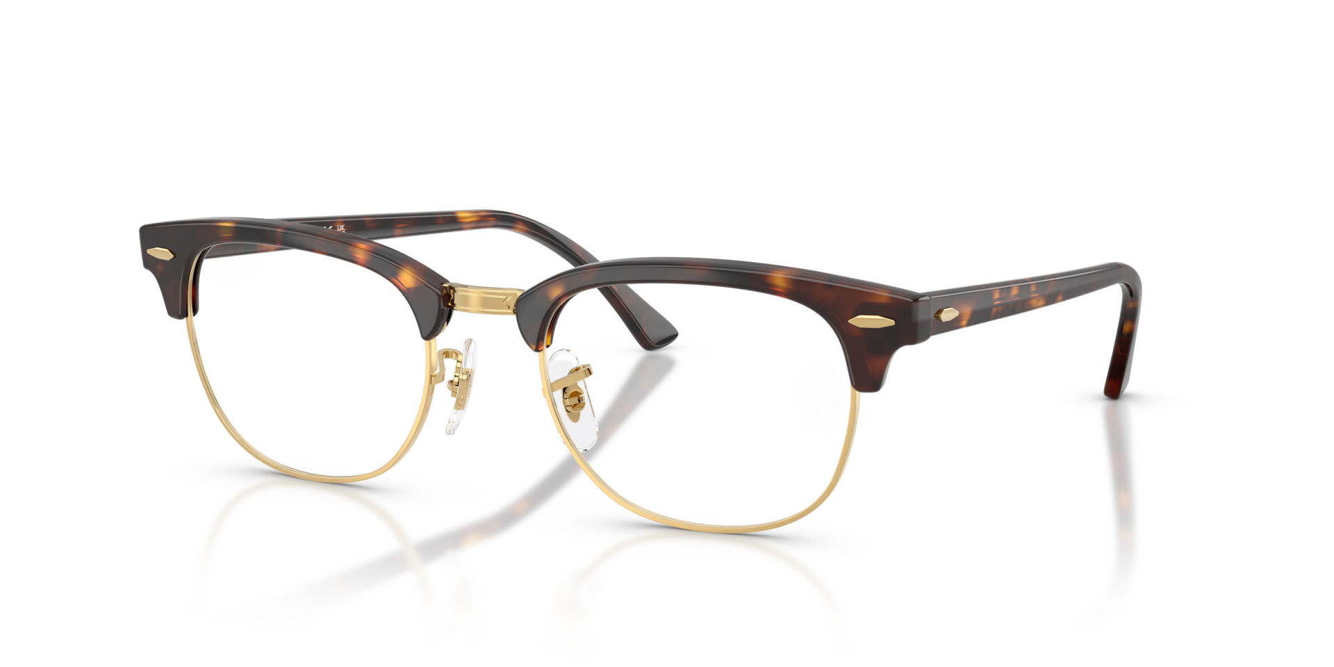 RB5154 Havana & Gold AcetateEyeglass Frames for Glasses Direct, Angle View
