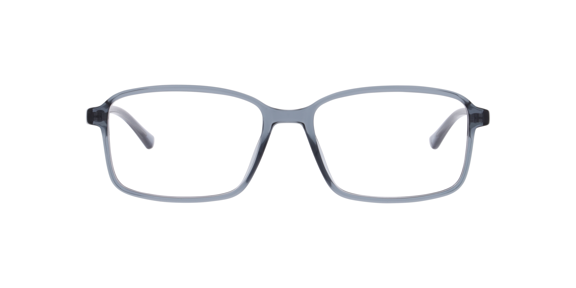 Martin Grey Transparent PlasticEyeglass Frames for Glasses Direct, Front View