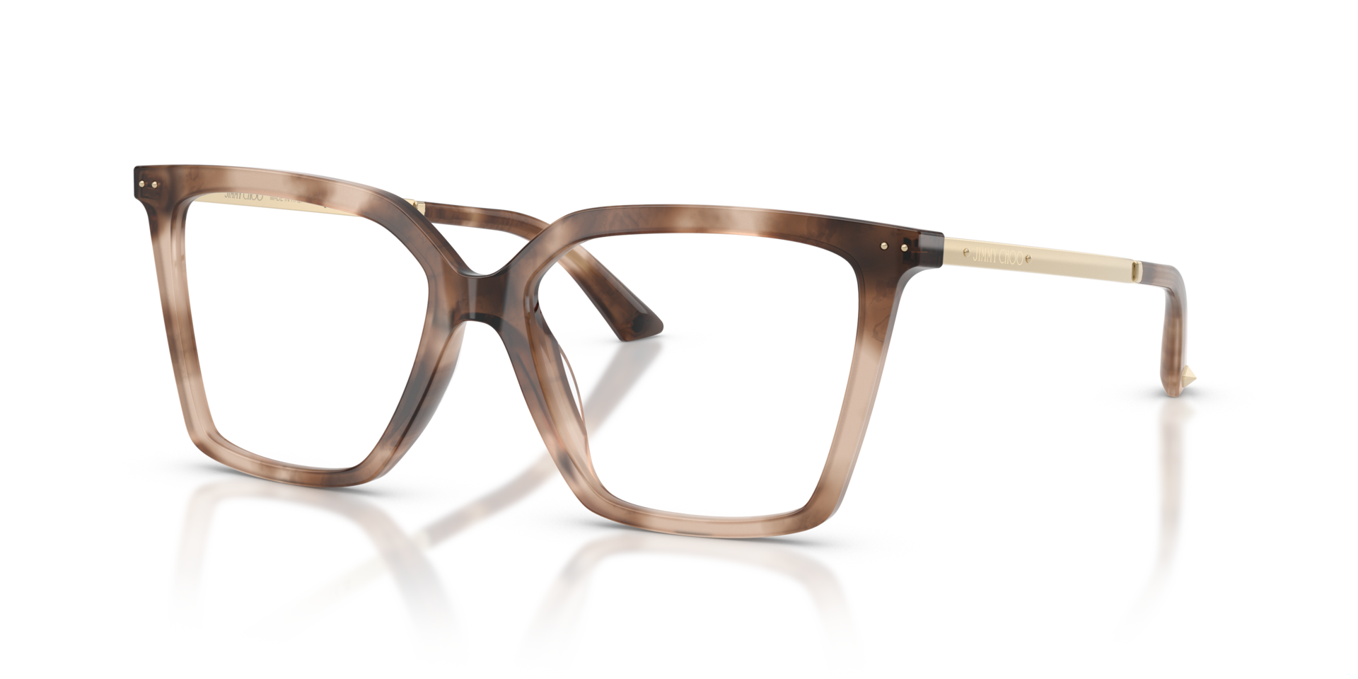 JC3054U Havana AcetateEyeglass Frames for Glasses Direct, Angle View