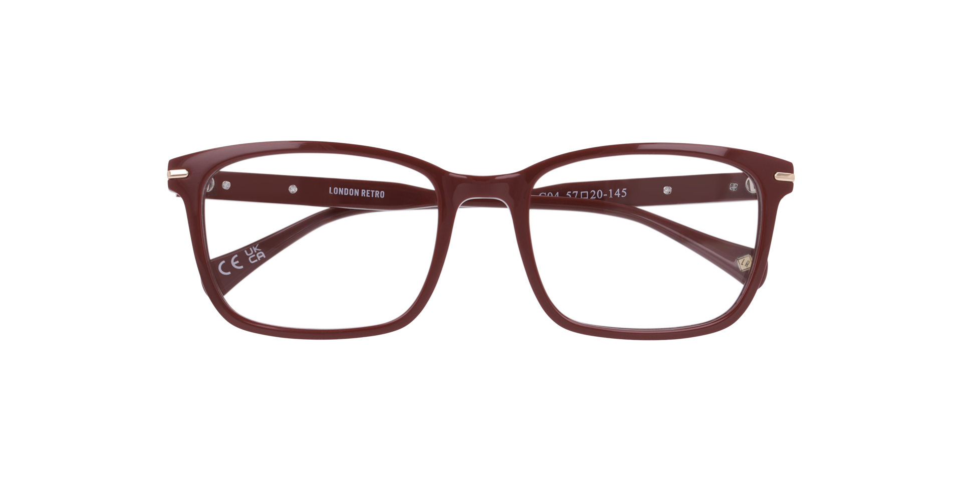 Mayfair Burgundy AcetateEyeglass Frames for Glasses Direct, Closed View
