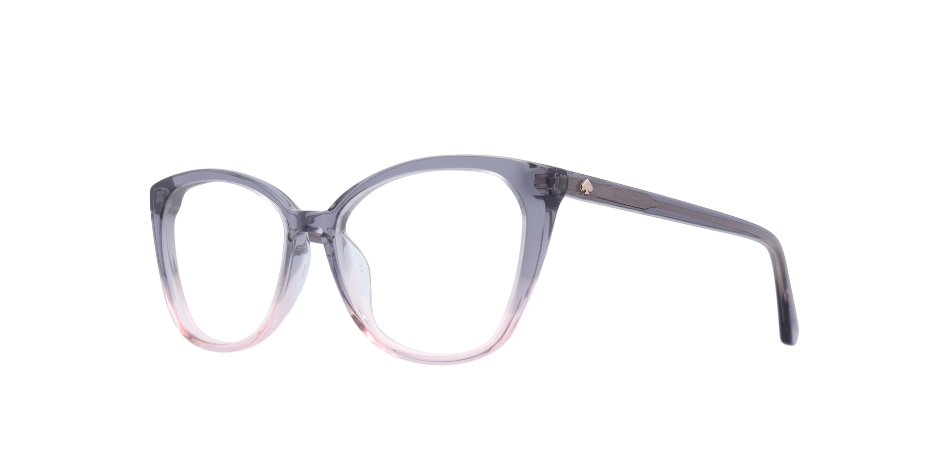 Zahra Grey Multi AcetateEyeglass Frames for Glasses Direct, Angle View