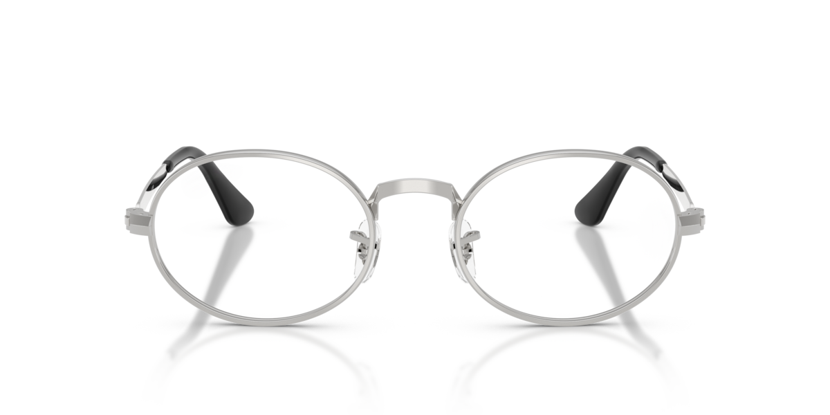 Ray-Ban Unisex Silver Oval Metal Eyeglasses Online - Full Rim - Rb3931v