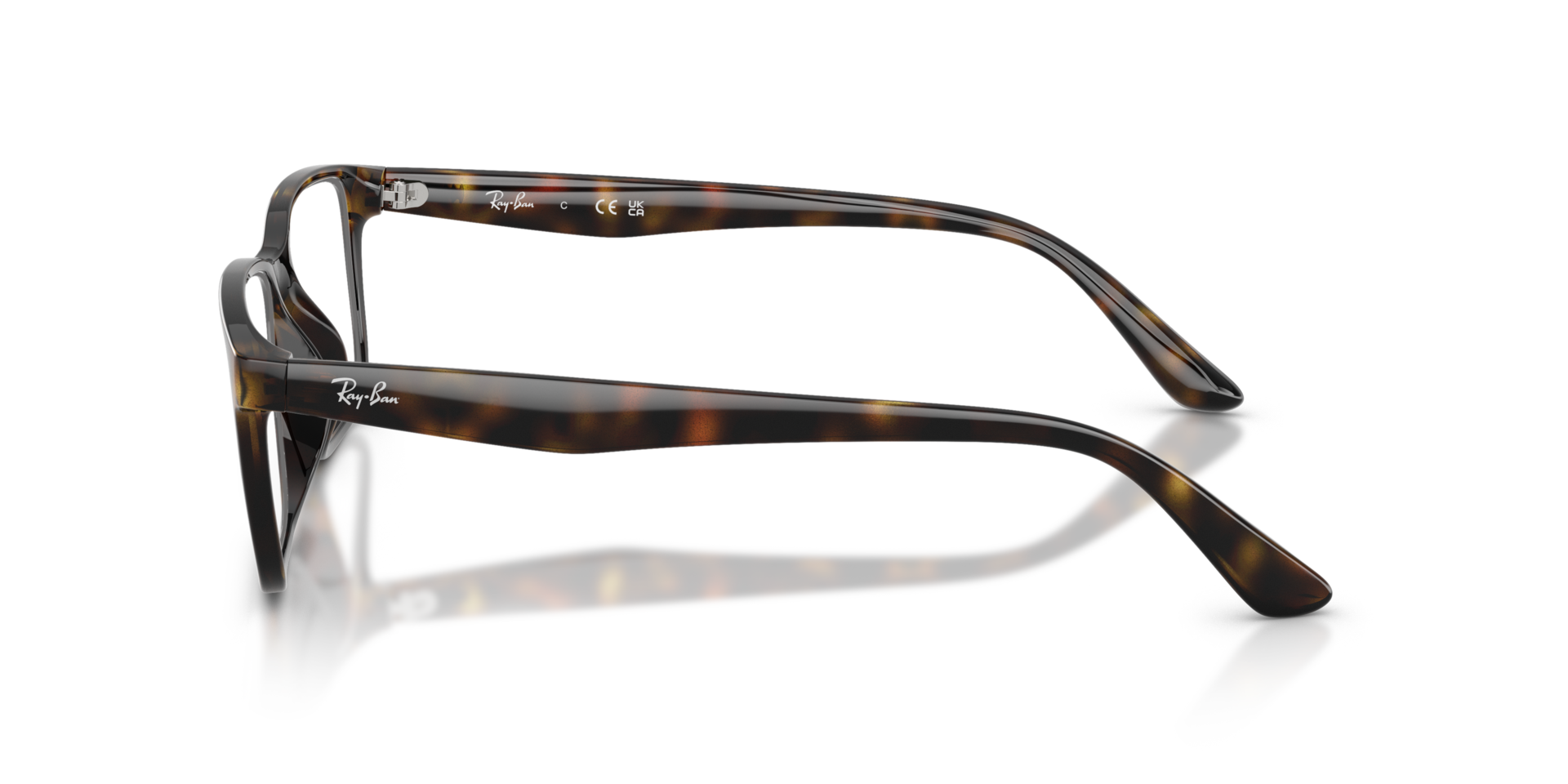 RB7241D Havana PlasticEyeglass Frames for Glasses Direct, Side View