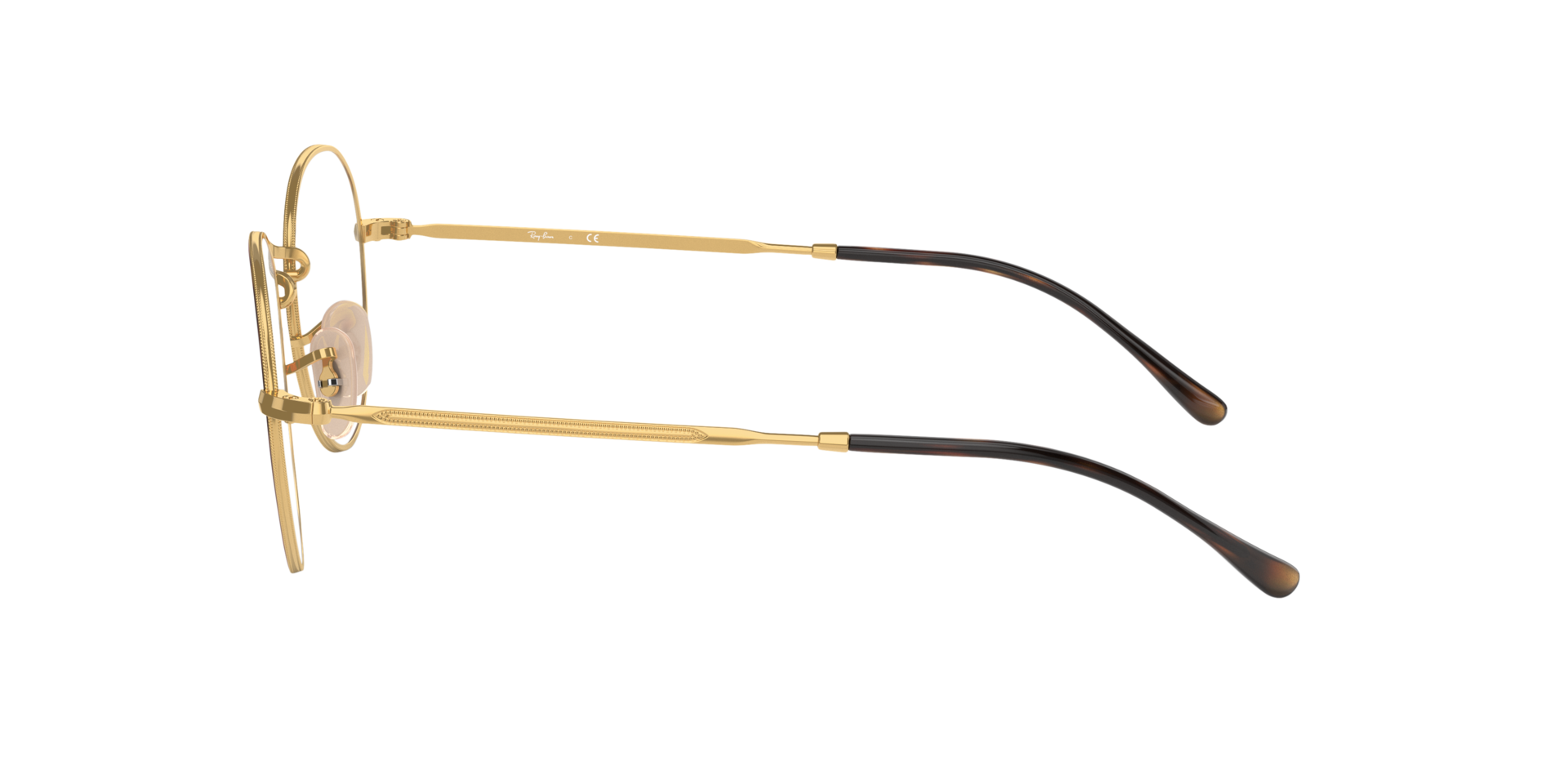 RB3582V Havana On Gold MetalEyeglass Frames for Glasses Direct, Side View