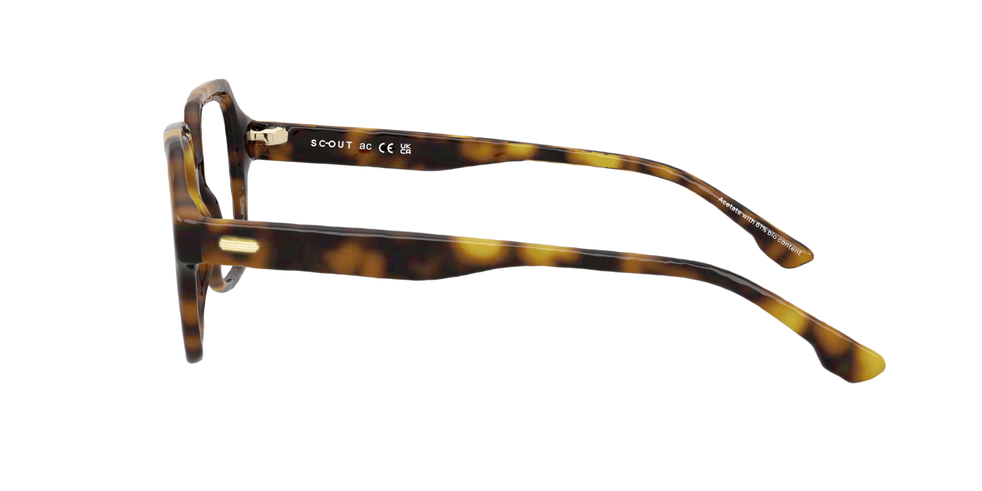 Matisse Havana AcetateEyeglass Frames for Glasses Direct, Side View