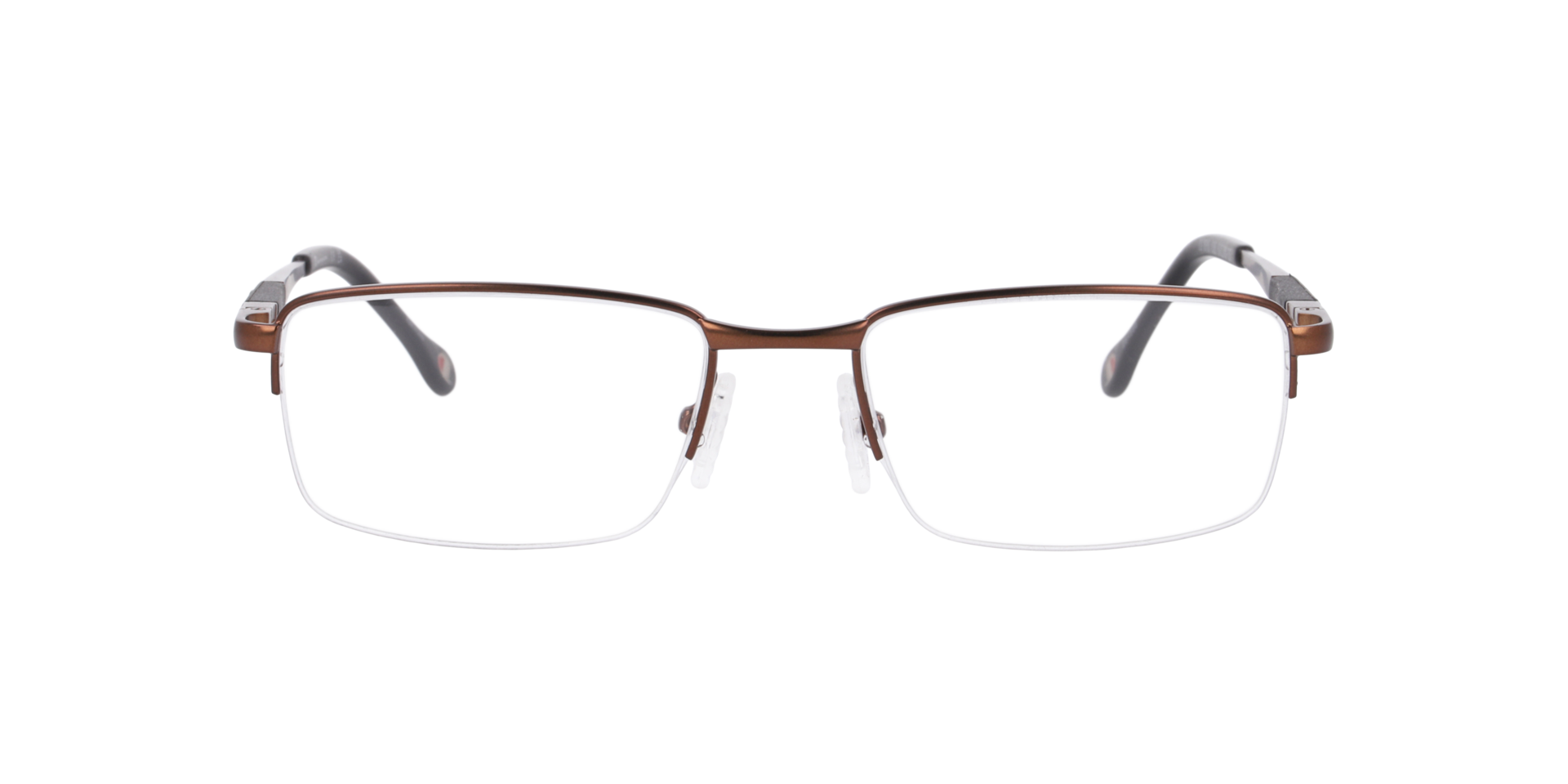 Cu1016 Brown MetalEyeglass Frames for Glasses Direct, Front View