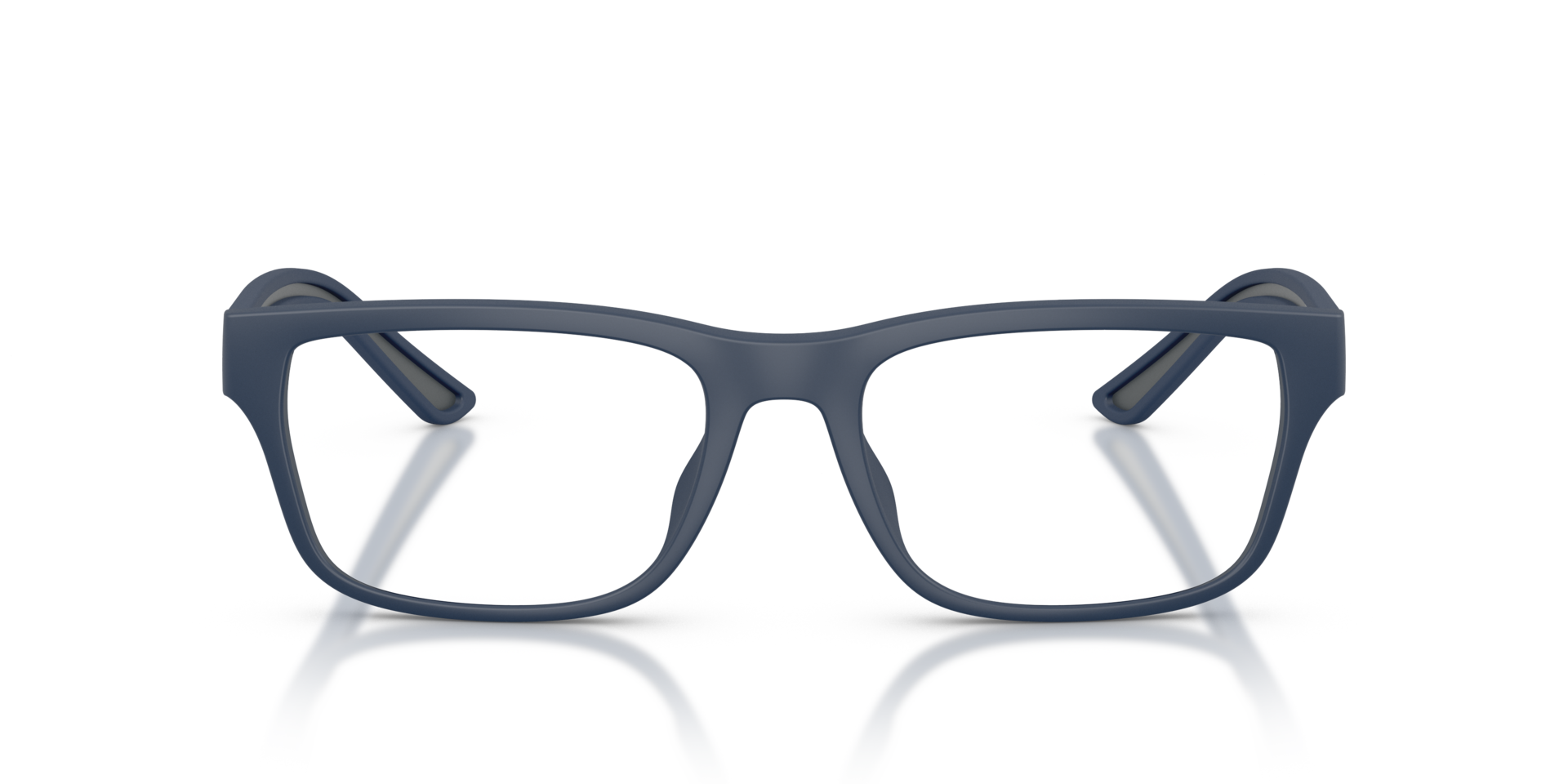 EA3276U Rubberized Matte Blue PlasticEyeglass Frames for Glasses Direct, Front View
