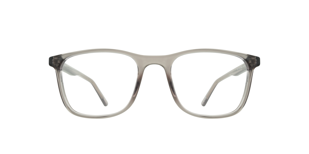 Crystal Grey rectangle Plastic eyeglasses Online - Full Rim - Kris