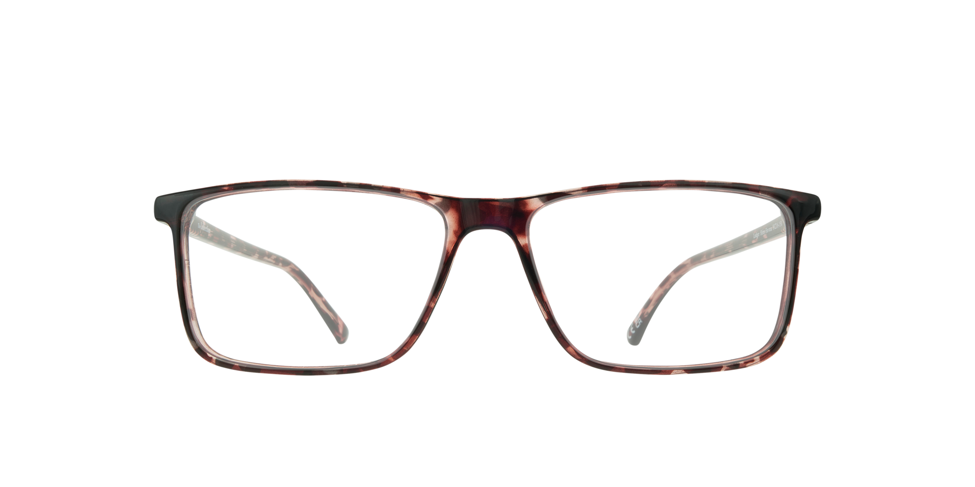 Ledger Shiny Havana PlasticEyeglass Frames for Glasses Direct, Front View